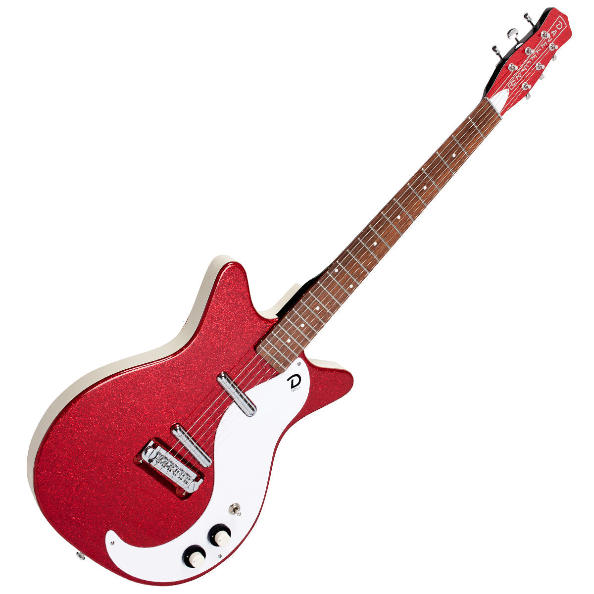 Danelectro '59M NOS Electric Guitar ~ Red Metal Flake, Electric Guitar for sale at Richards Guitars.