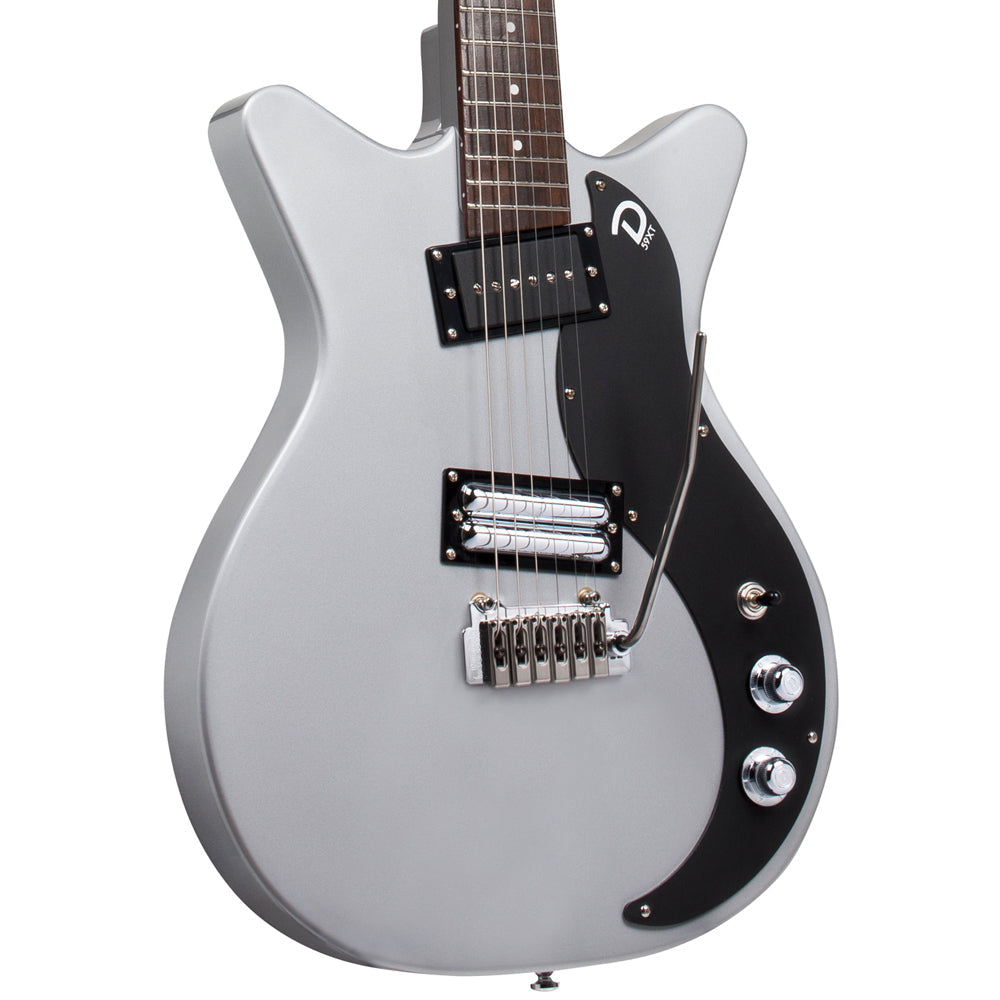 Danelectro 59XT Guitar with Vibrato ~ Silver, Electric Guitar for sale at Richards Guitars.