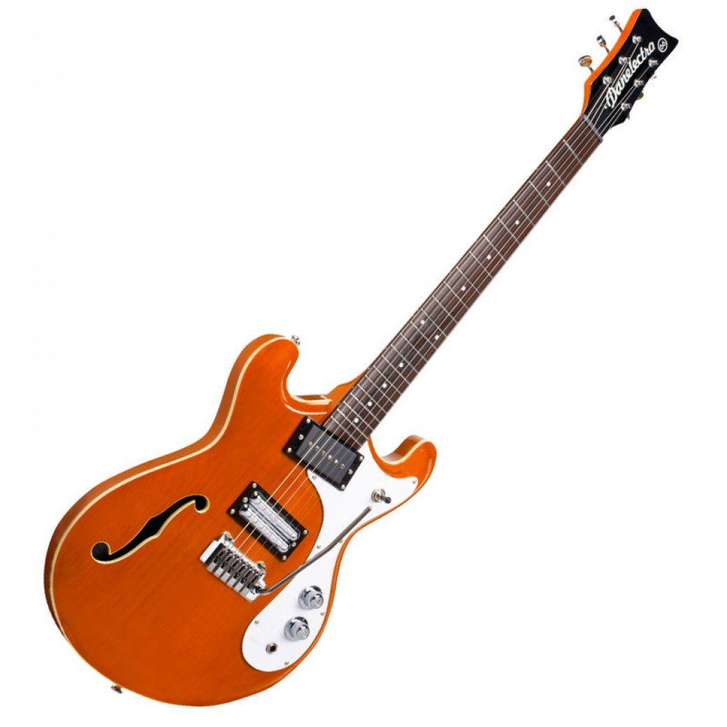 Danelectro '66T Guitar with Vibrato ~ Trans Orange, Electric Guitar for sale at Richards Guitars.