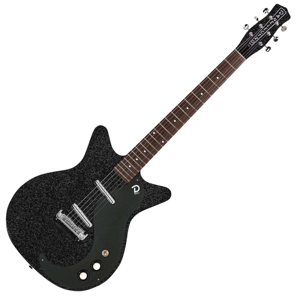 Danelectro Blackout '59M NOS+ Electric Guitar ~ Black Metalflake, Electric Guitar for sale at Richards Guitars.