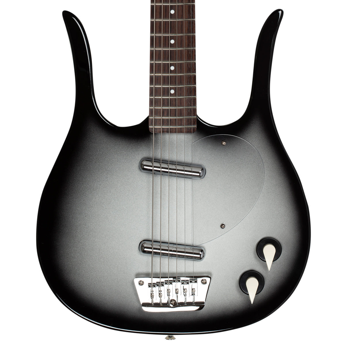 Danelectro Longhorn Baritone Electric Guitar ~ Blackburst, Electric Guitar for sale at Richards Guitars.