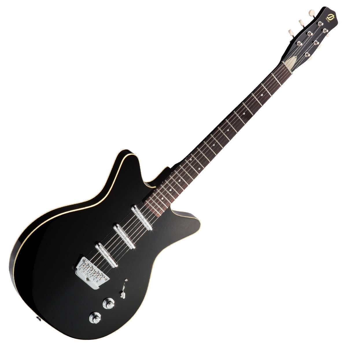 Danelectro Triple Divine Guitar ~ Black, Electric Guitar for sale at Richards Guitars.