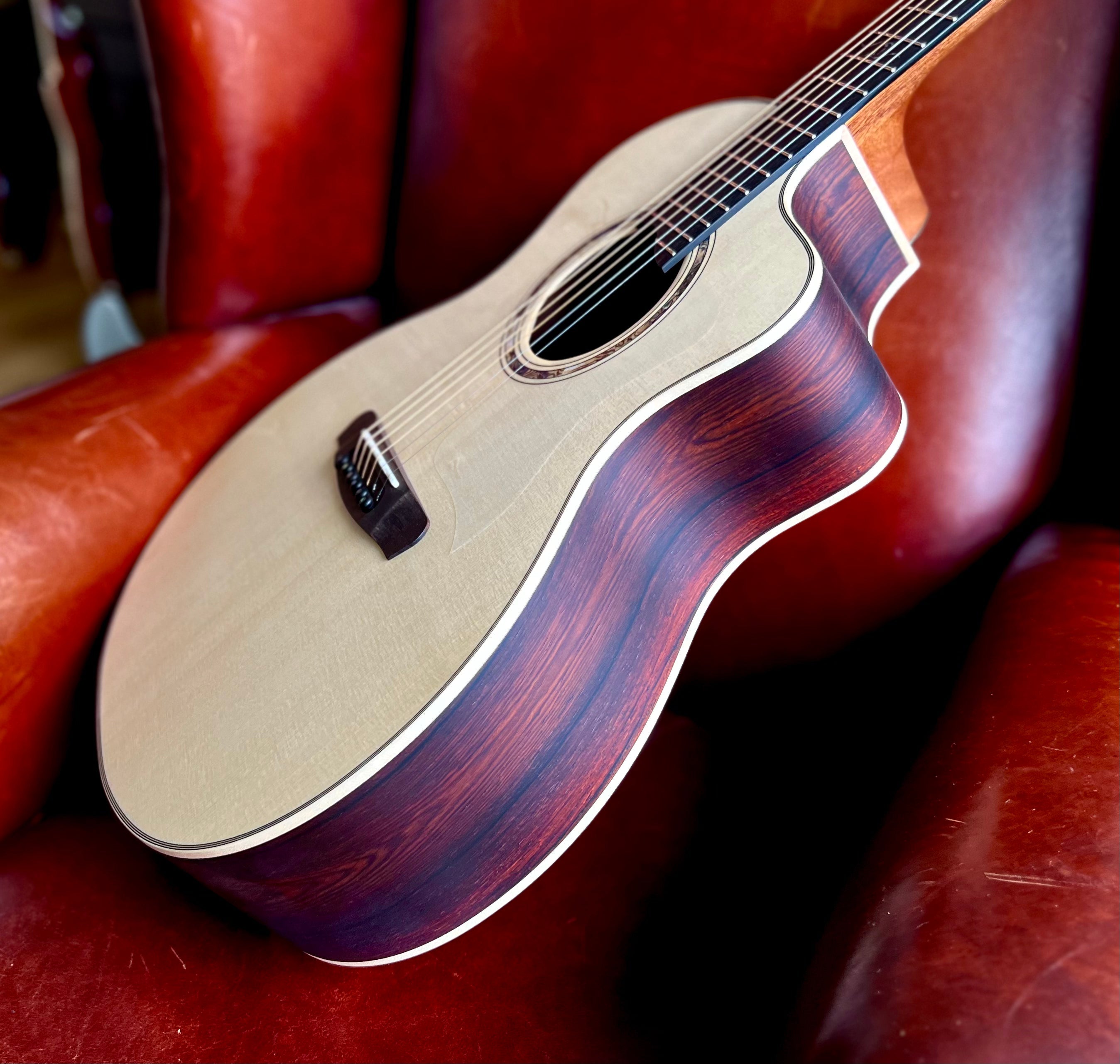 Dowina Cocobolo III Trio Plate GAC Deluxe (Torrified Swiss Moon Spruce), Acoustic Guitar for sale at Richards Guitars.