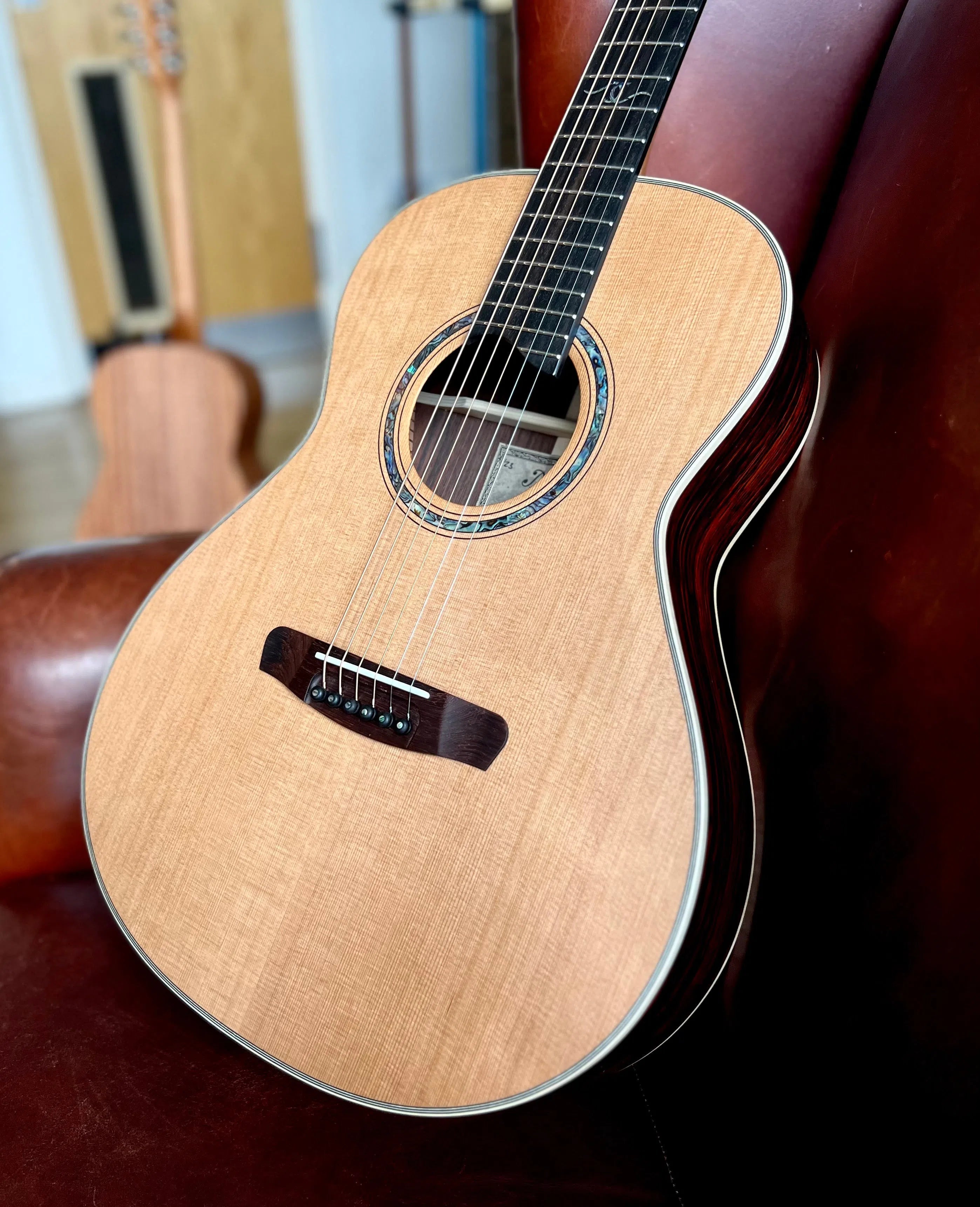 Dowina Cocobolo OMG-H Nylon Hybrid, Acoustic Guitar for sale at Richards Guitars.