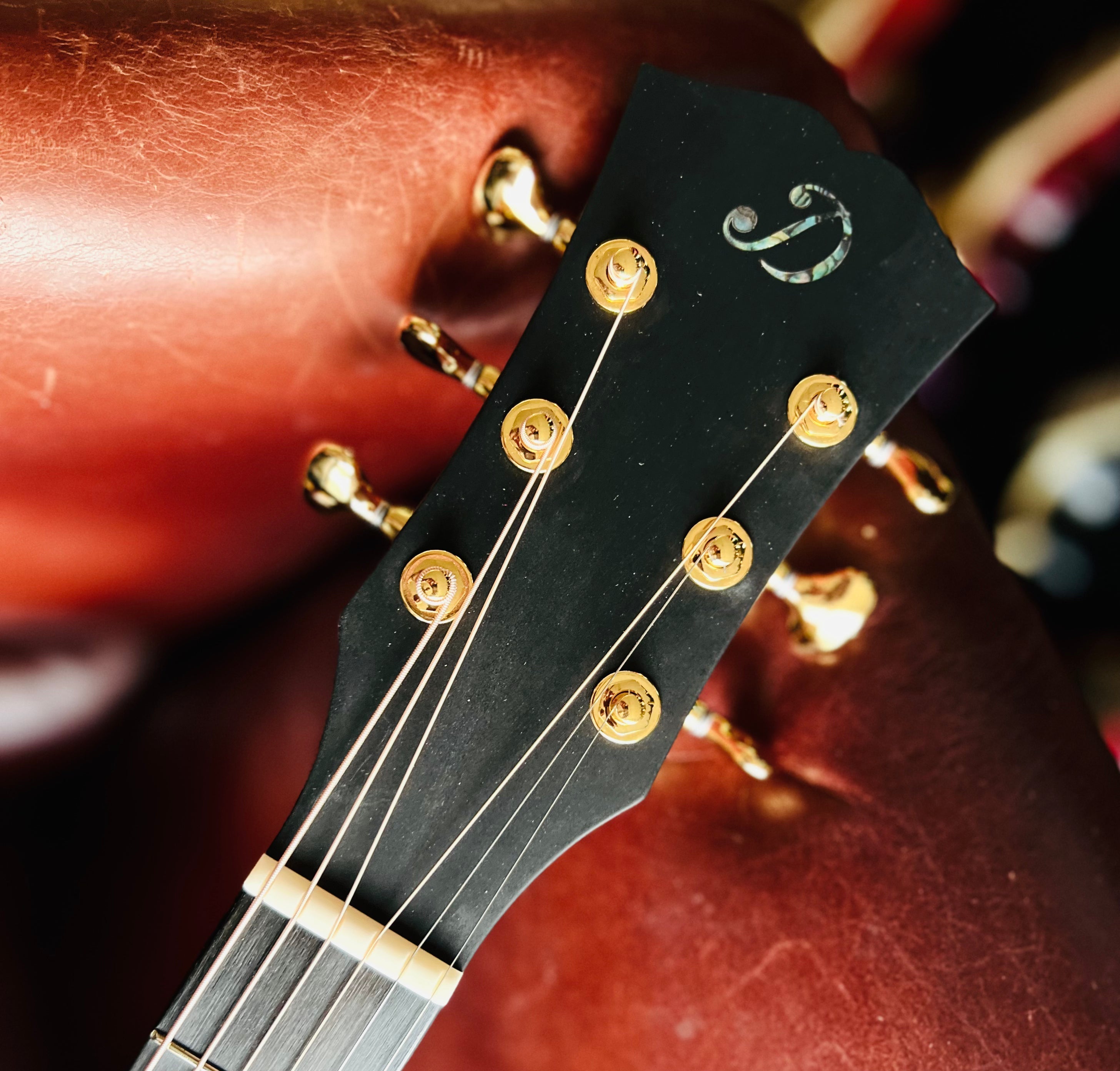 Dowina Figured Ebony GAC Deluxe Masters With Torrifed Swiss Moon Spruce Top, Acoustic Guitar for sale at Richards Guitars.