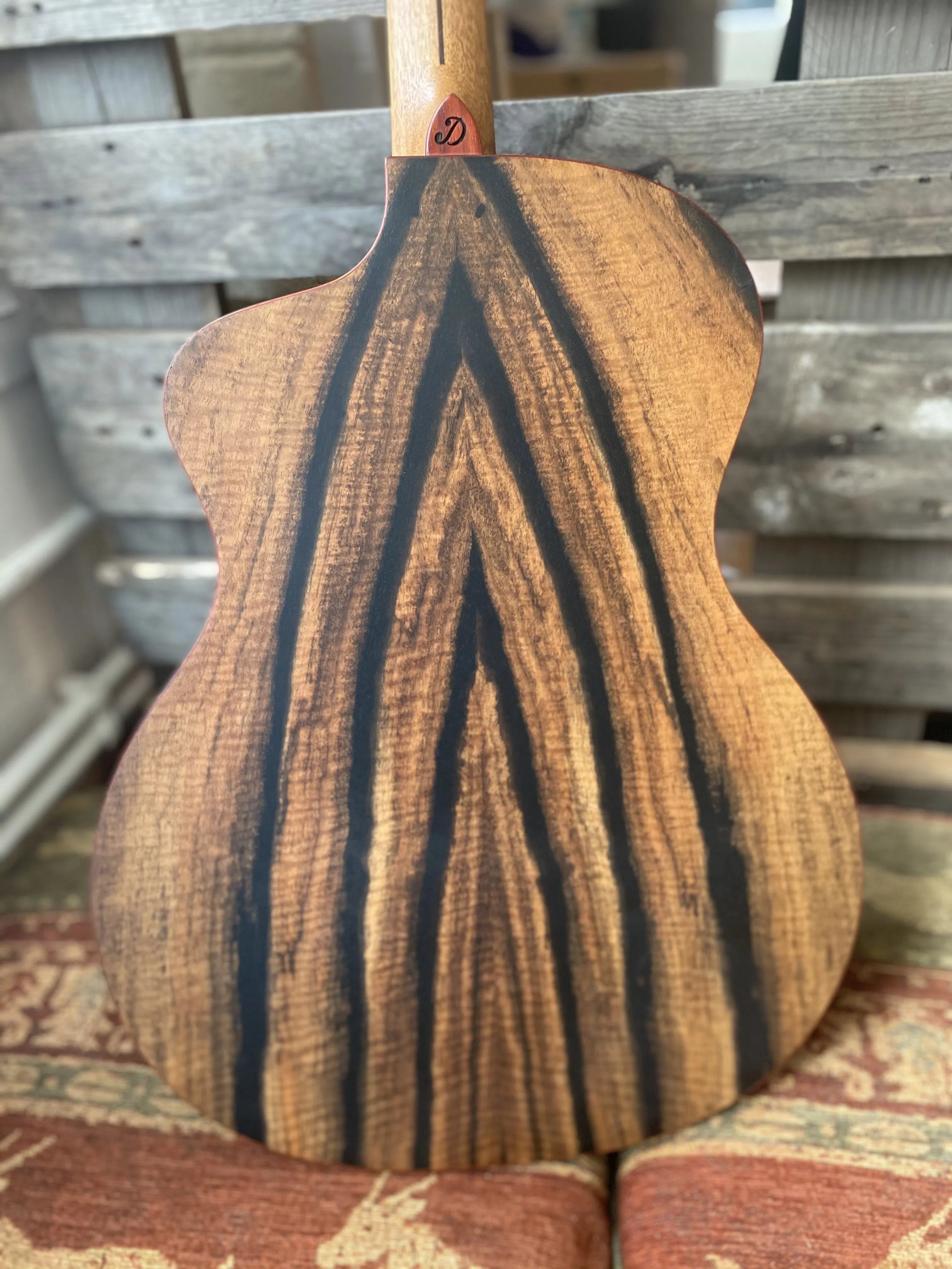 Dowina Figured Ebony GAC Deluxe Masters With Torrifed Swiss Moon Spruce Top