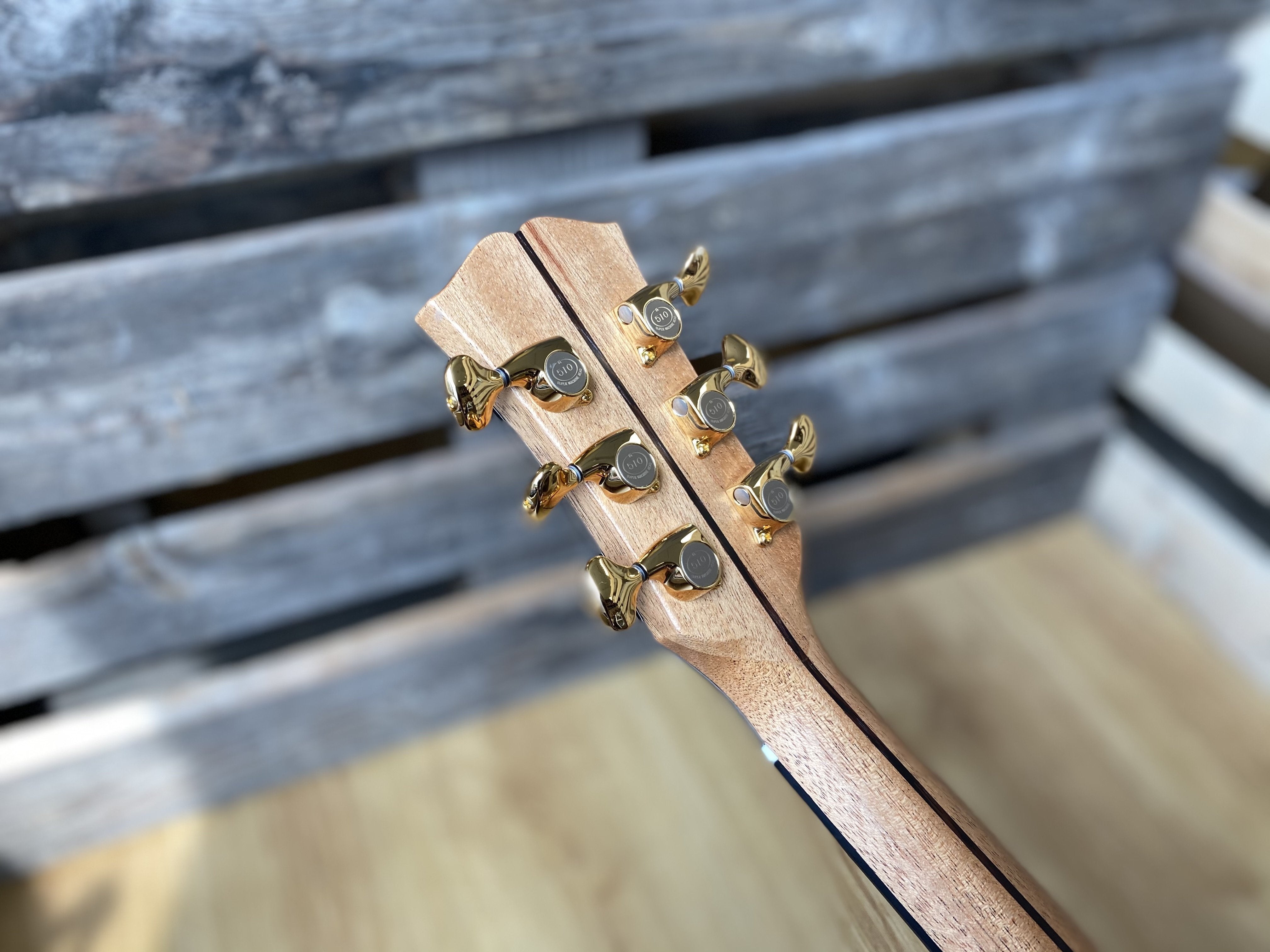 Dowina Figured Ebony GAC Deluxe Masters With Torrifed Swiss Moon Spruce Top