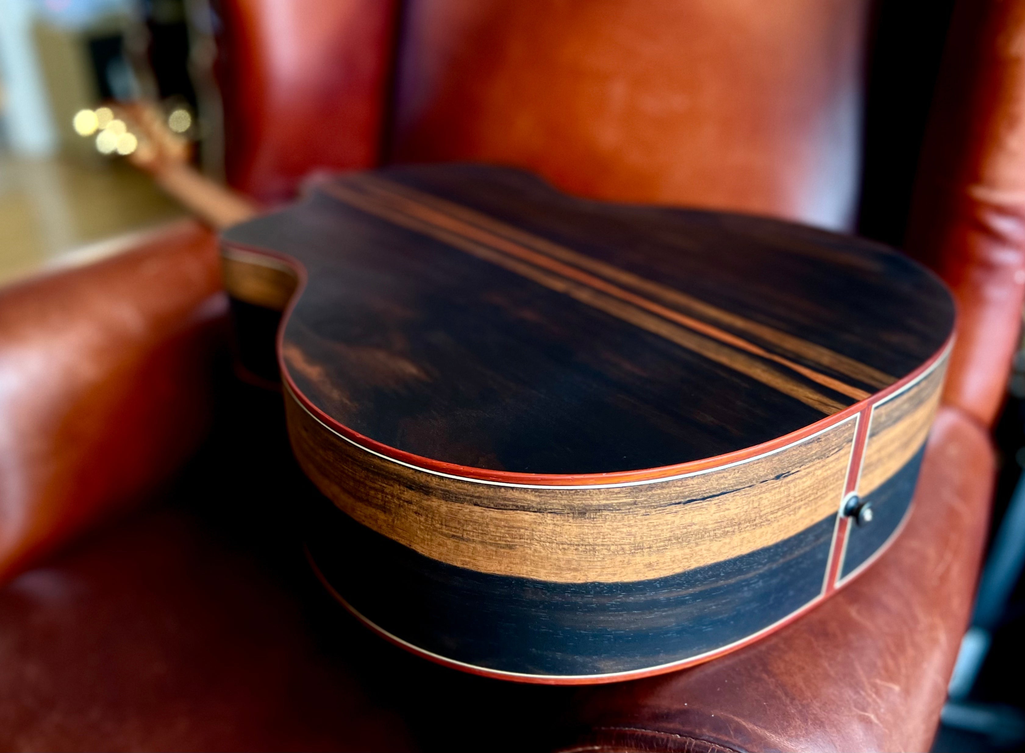 Dowina Figured Ebony GAC Deluxe Masters With Torrifed Swiss Moon Spruce Top, Acoustic Guitar for sale at Richards Guitars.