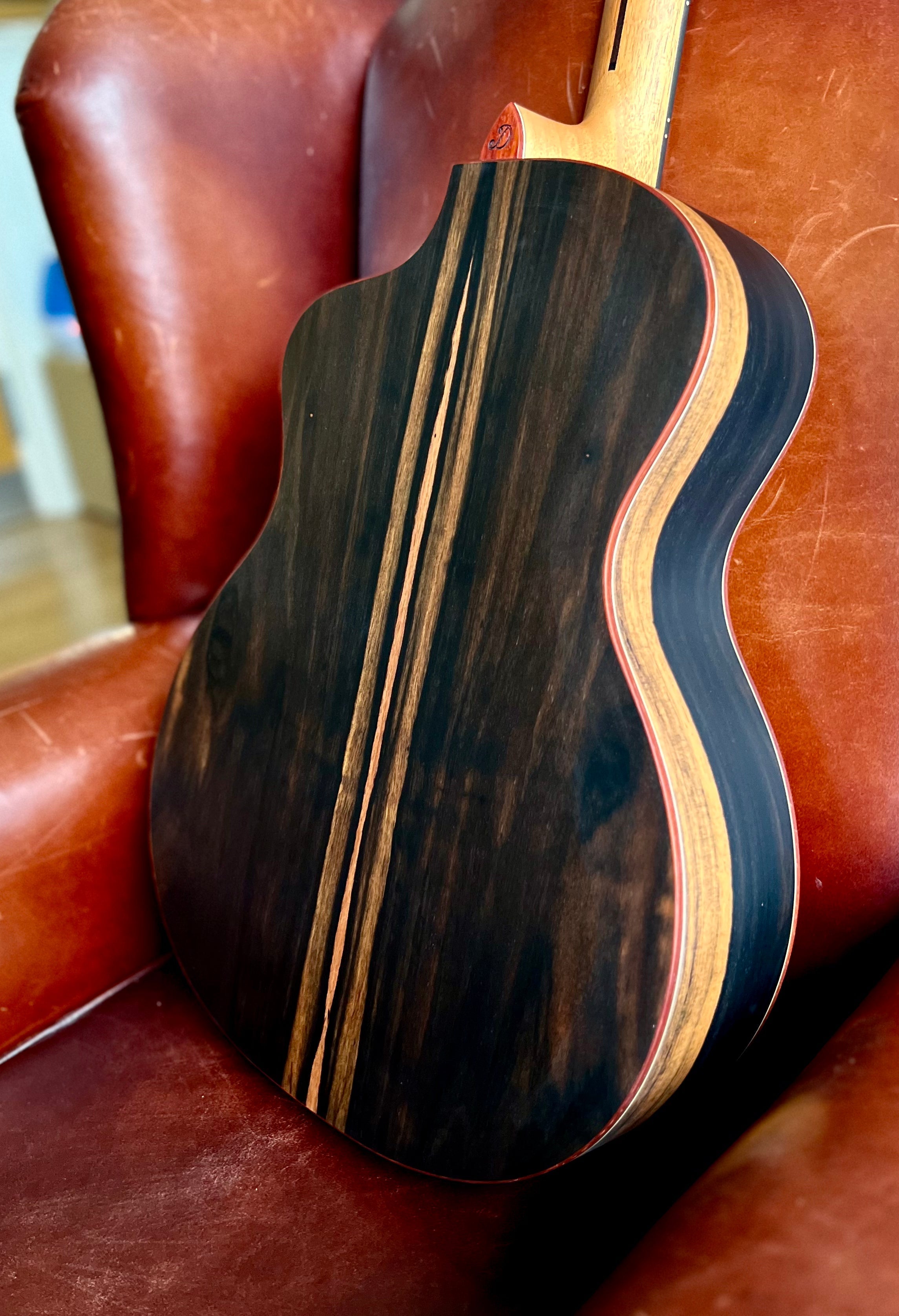 Dowina Figured Ebony GAC Deluxe Masters With Torrifed Swiss Moon Spruce Top, Acoustic Guitar for sale at Richards Guitars.