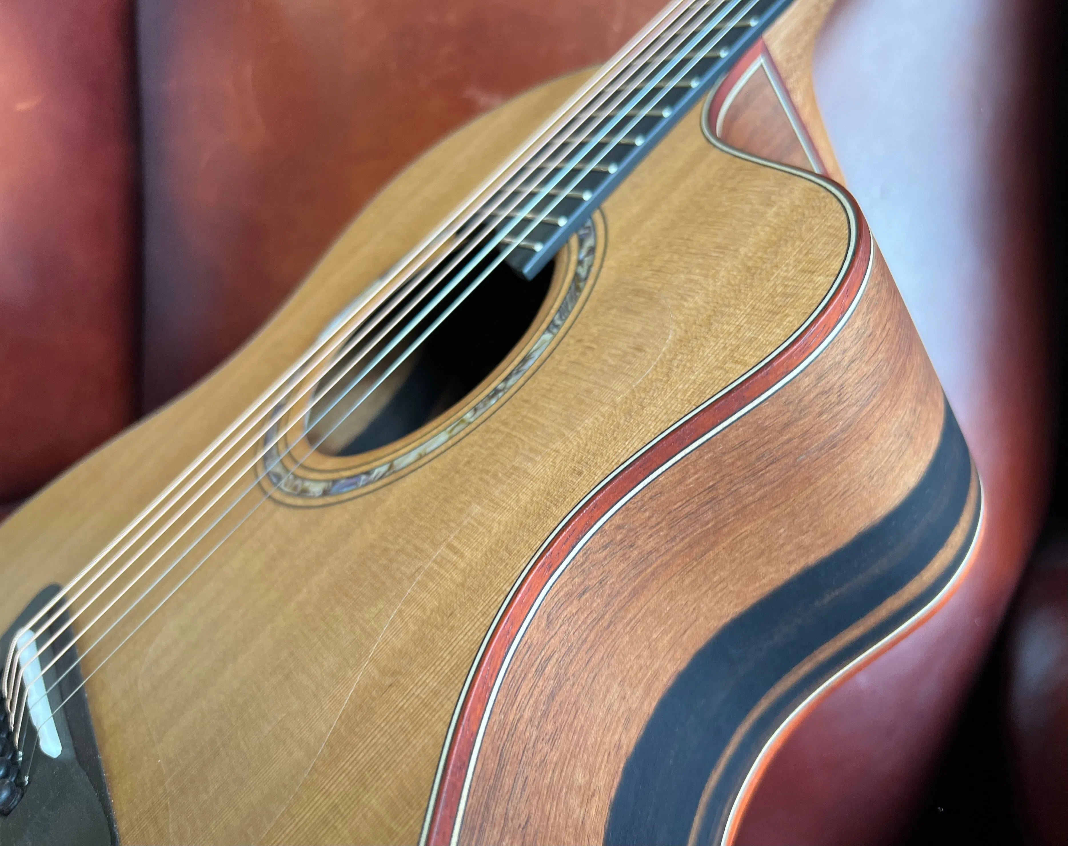 Dowina Figured Ebony GAC, Acoustic Guitar for sale at Richards Guitars.