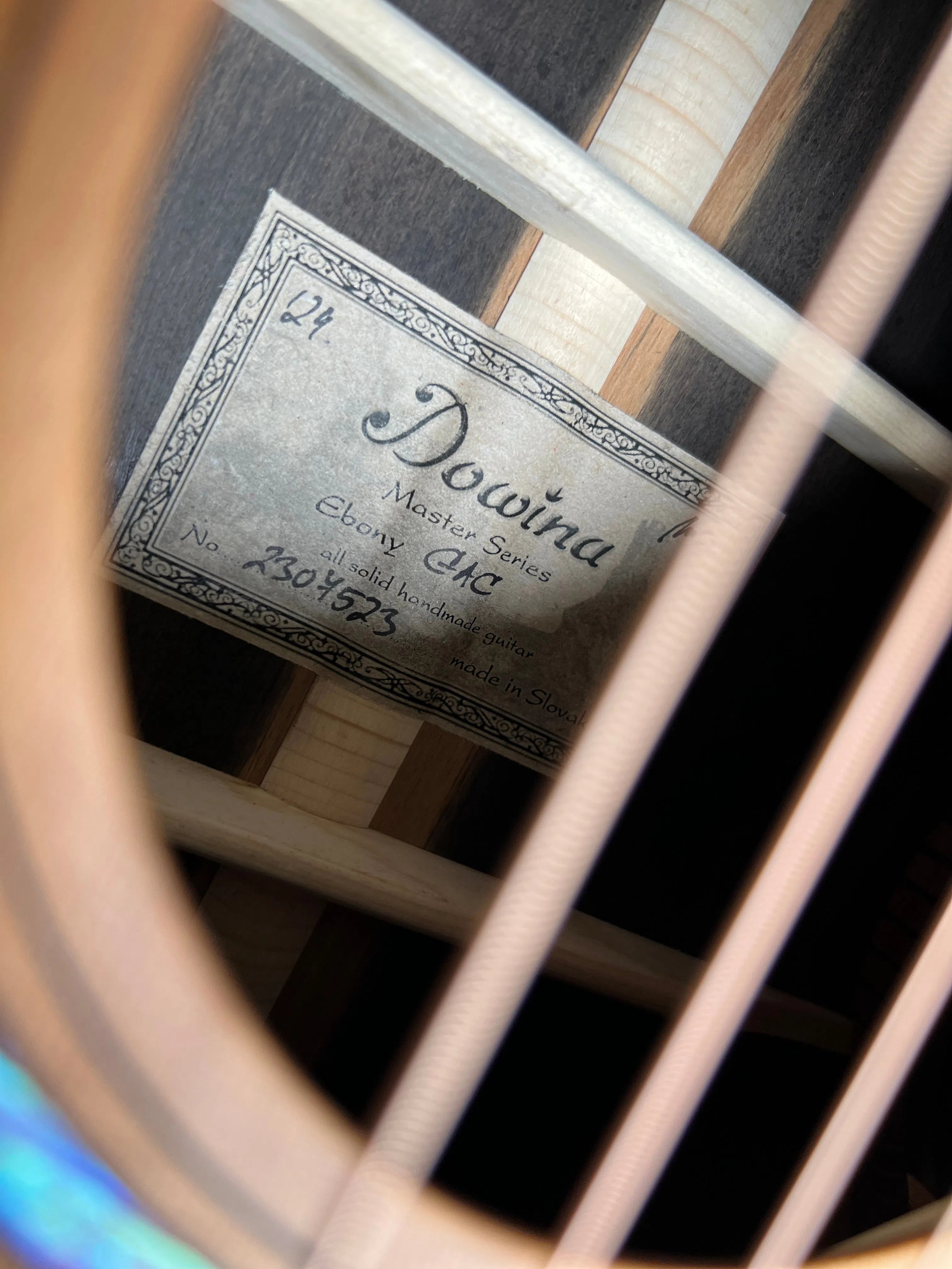 Dowina Figured Ebony GAC, Acoustic Guitar for sale at Richards Guitars.