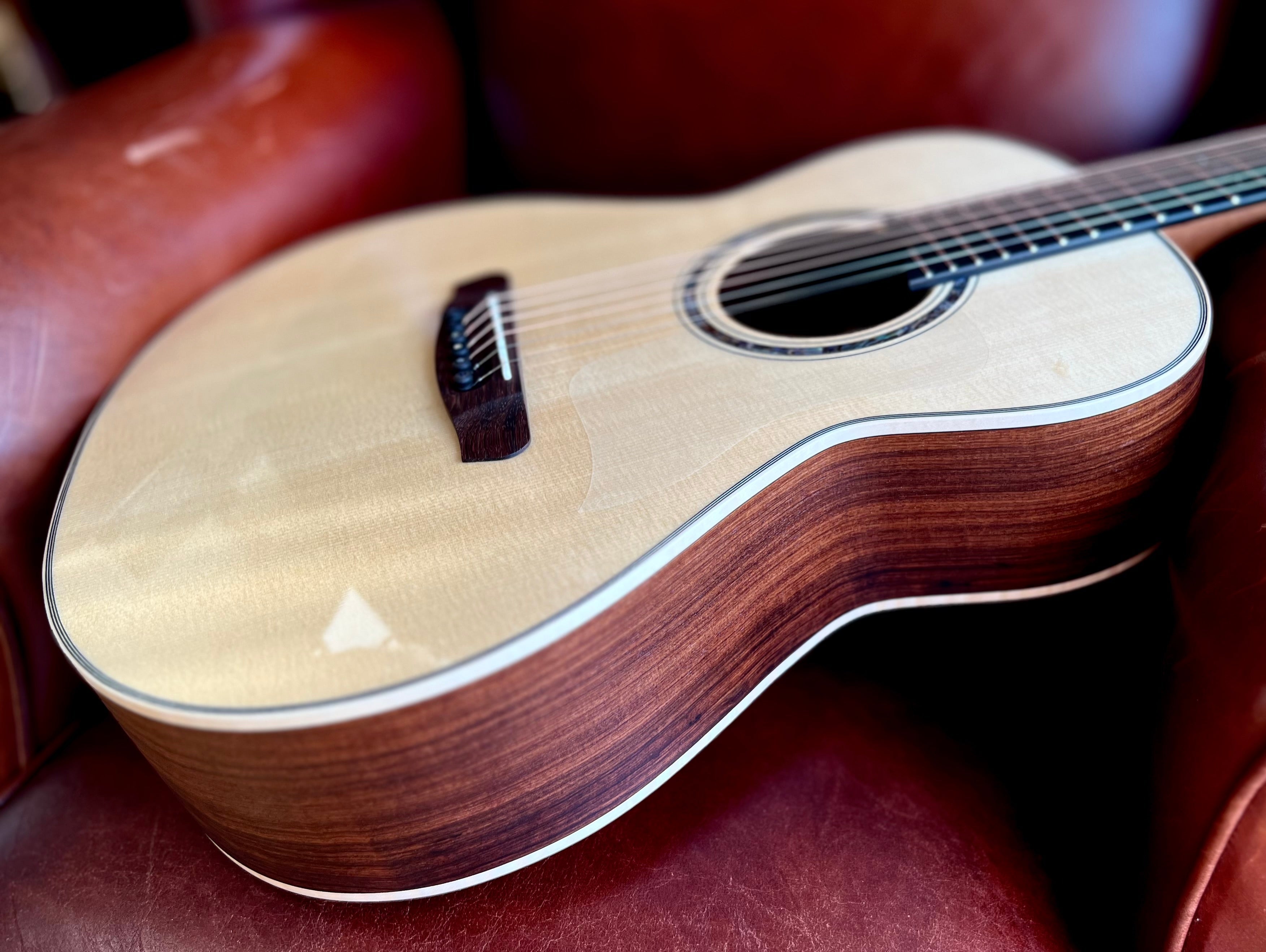 Dowina Granadillo OMG Deluxe Masters Series With Torrefied Swiss Moon Spruce Top, Acoustic Guitar for sale at Richards Guitars.