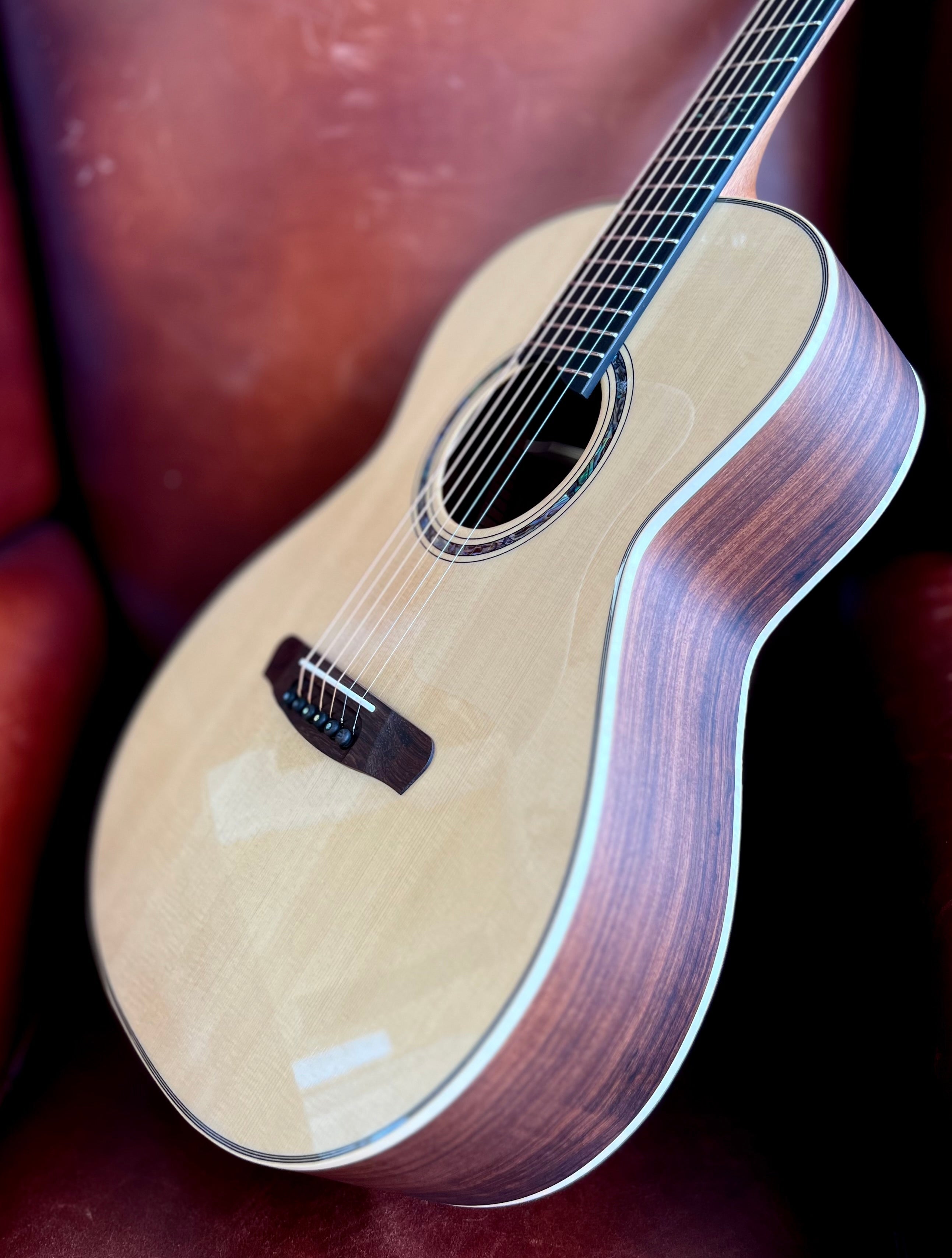 Dowina Granadillo OMG Deluxe Masters Series With Torrefied Swiss Moon Spruce Top, Acoustic Guitar for sale at Richards Guitars.