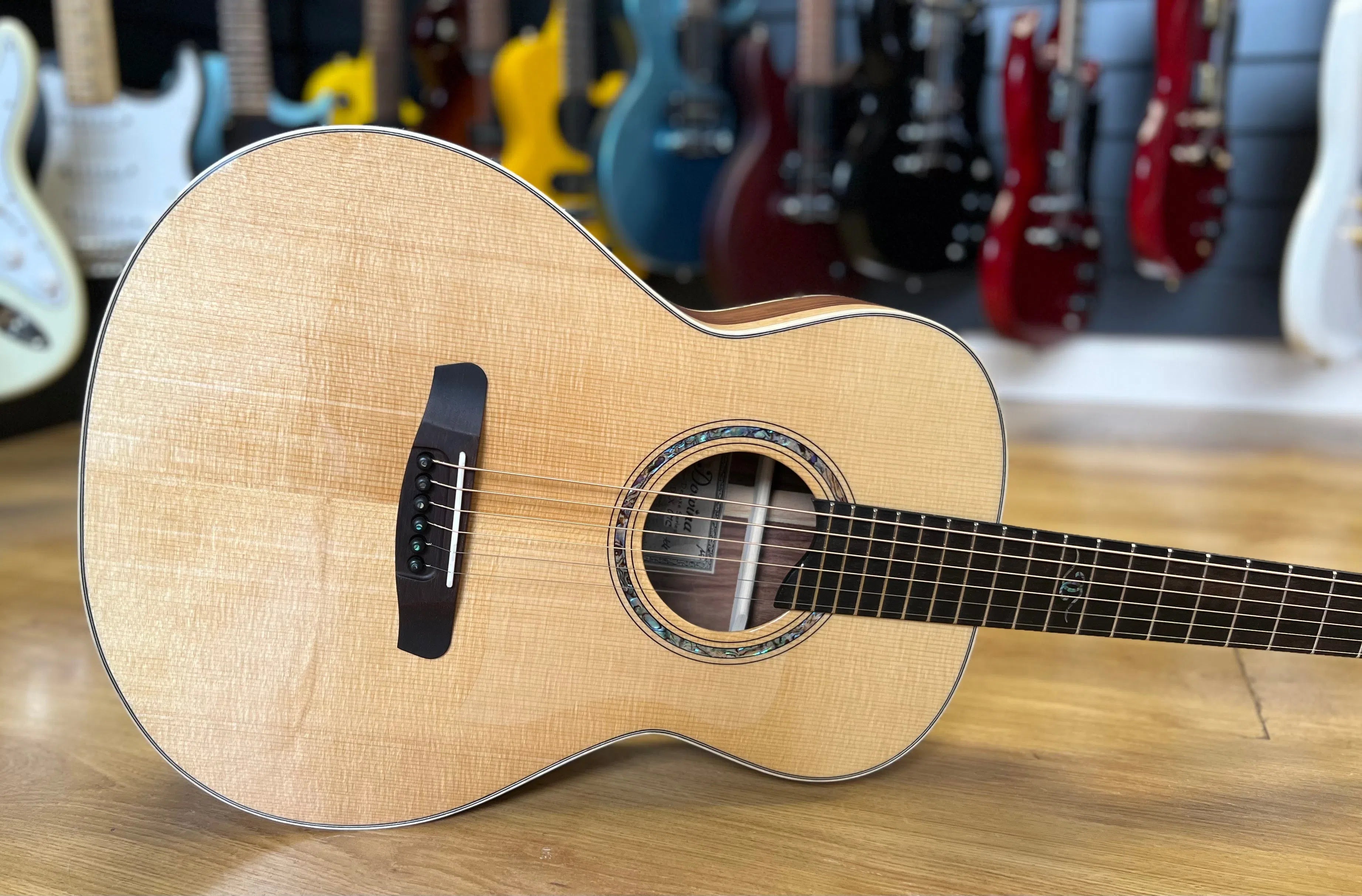 Dowina Granadillo OMG Deluxe Masters Series With Torrefied Swiss Moon Spruce Top, Acoustic Guitar for sale at Richards Guitars.