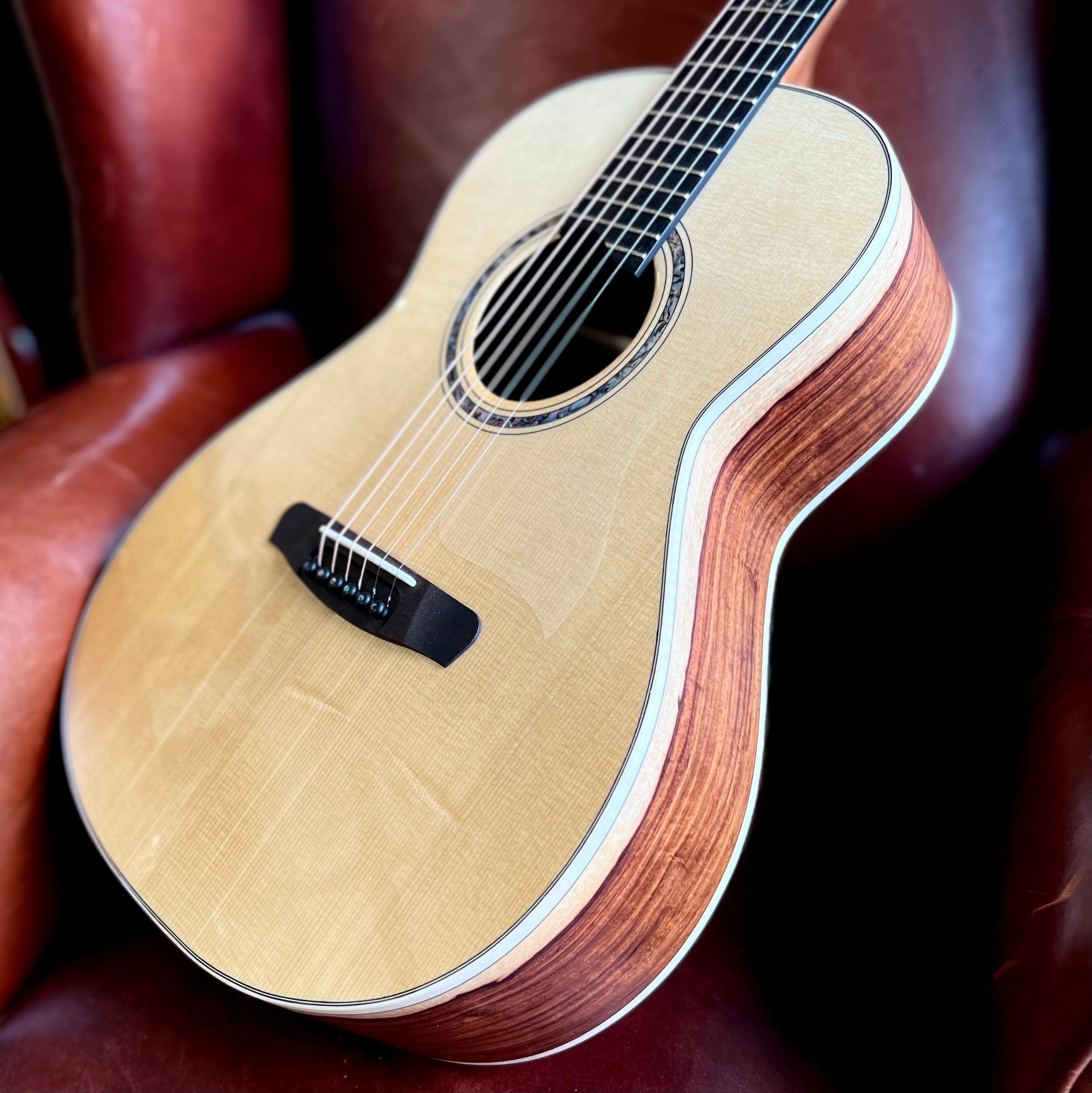 Dowina Granadillo OMG Deluxe Masters Series With Torrefied Swiss Moon Spruce Top, Acoustic Guitar for sale at Richards Guitars.