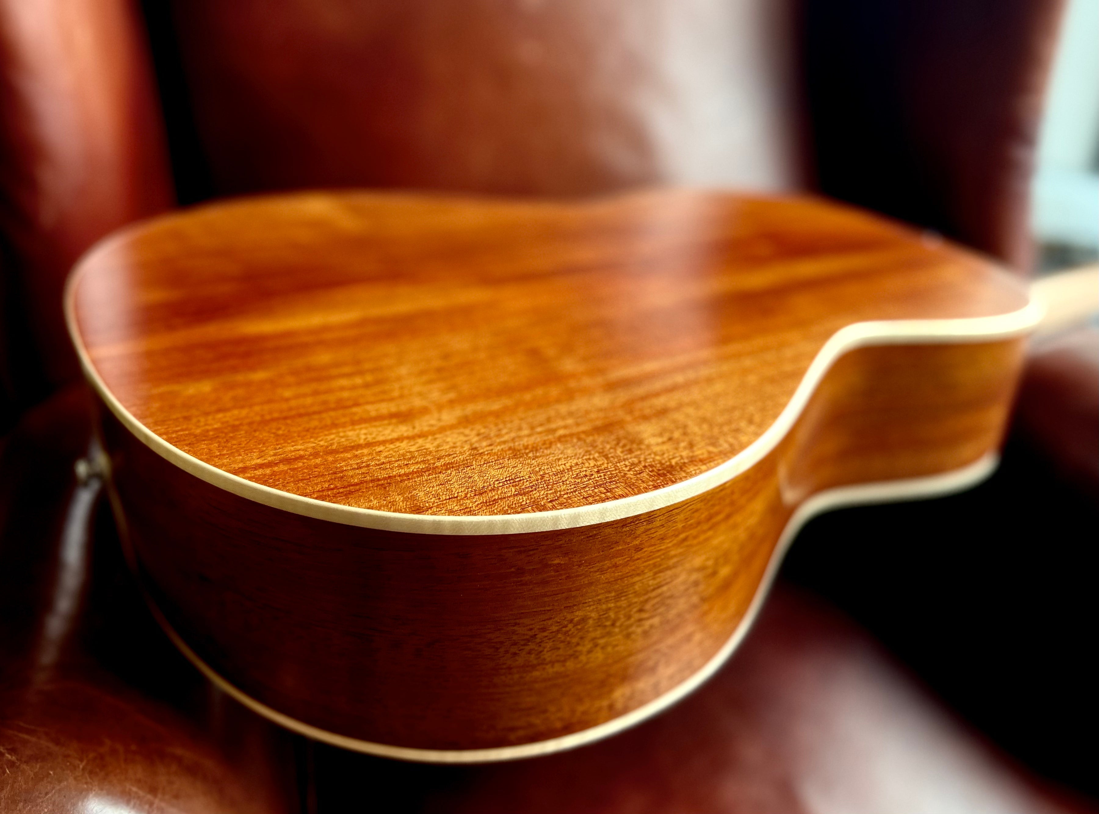 Dowina Mahogany OMG Deluxe-TSWS OM Body Acoustic Guitar, Acoustic Guitar for sale at Richards Guitars.