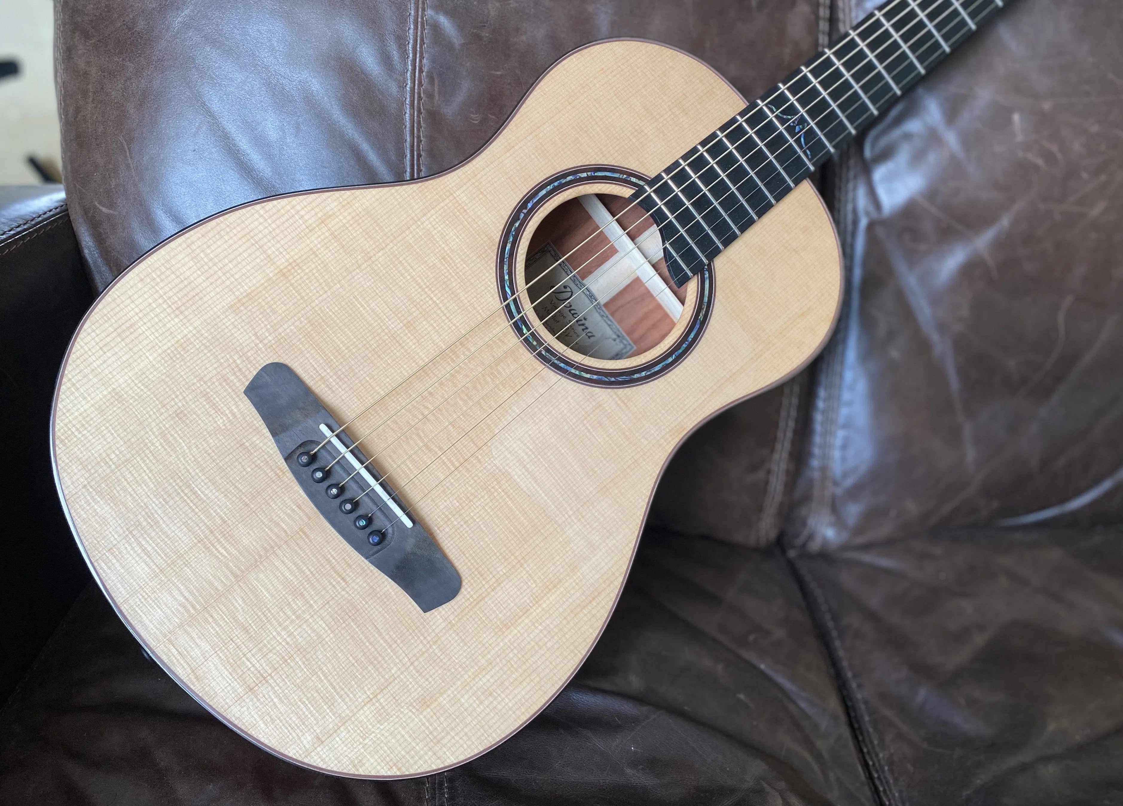 Dowina Merlot BV Spruce / Macacauba Parlor Guitar, Acoustic Guitar for sale at Richards Guitars.