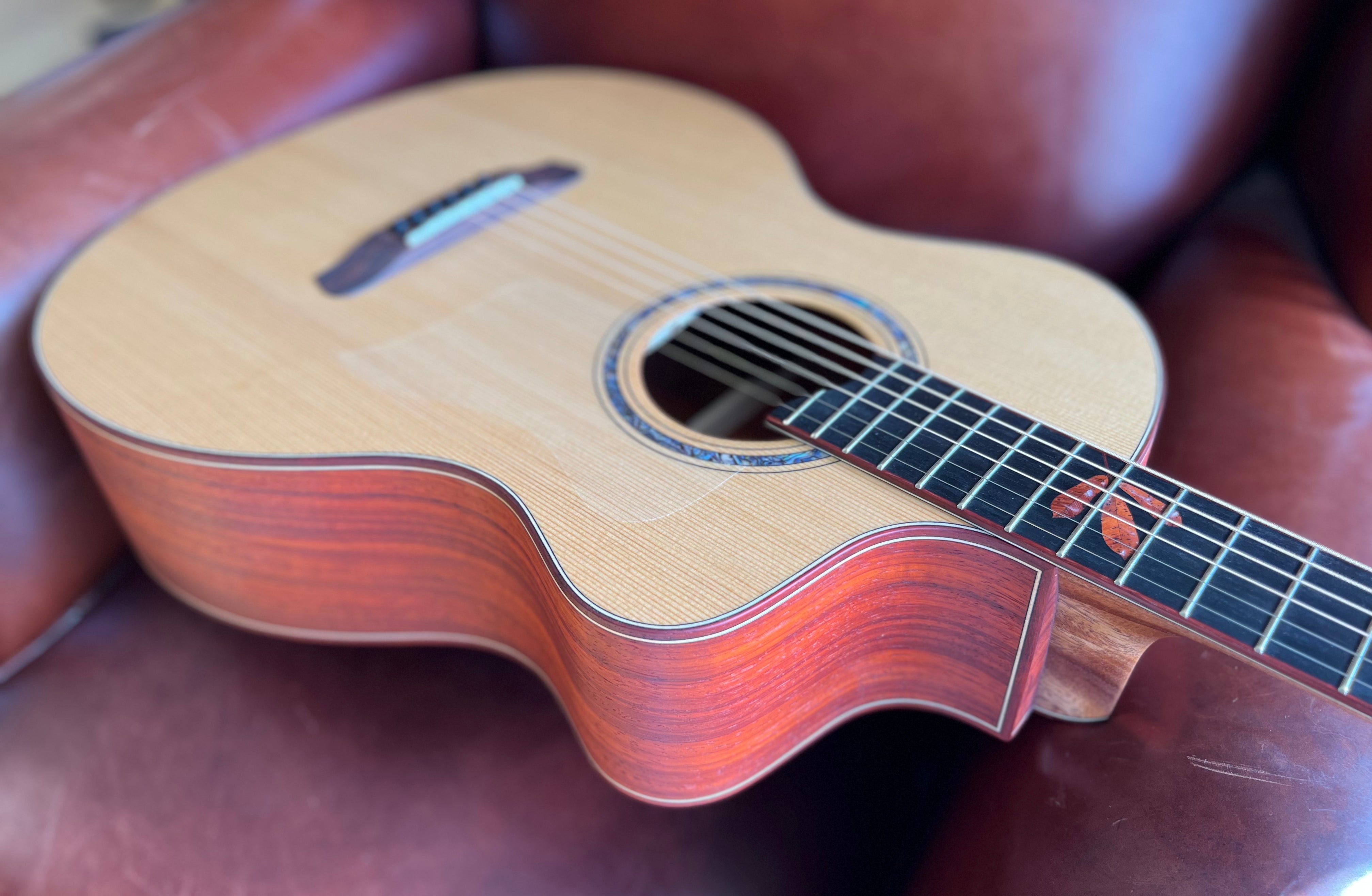 Dowina PADAUK GAC TDS 12 Fret Neck Join (Thermo Cured Dolomite Spruce), Acoustic Guitar for sale at Richards Guitars.