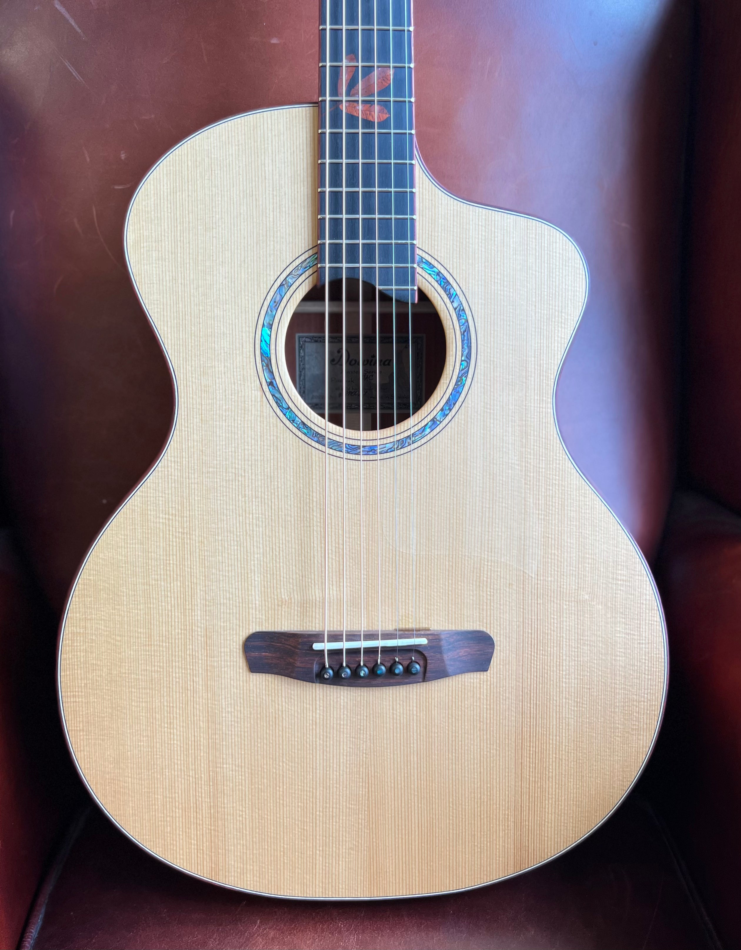 Dowina PADAUK GAC TDS 12 Fret Neck Join (Thermo Cured Dolomite Spruce), Acoustic Guitar for sale at Richards Guitars.