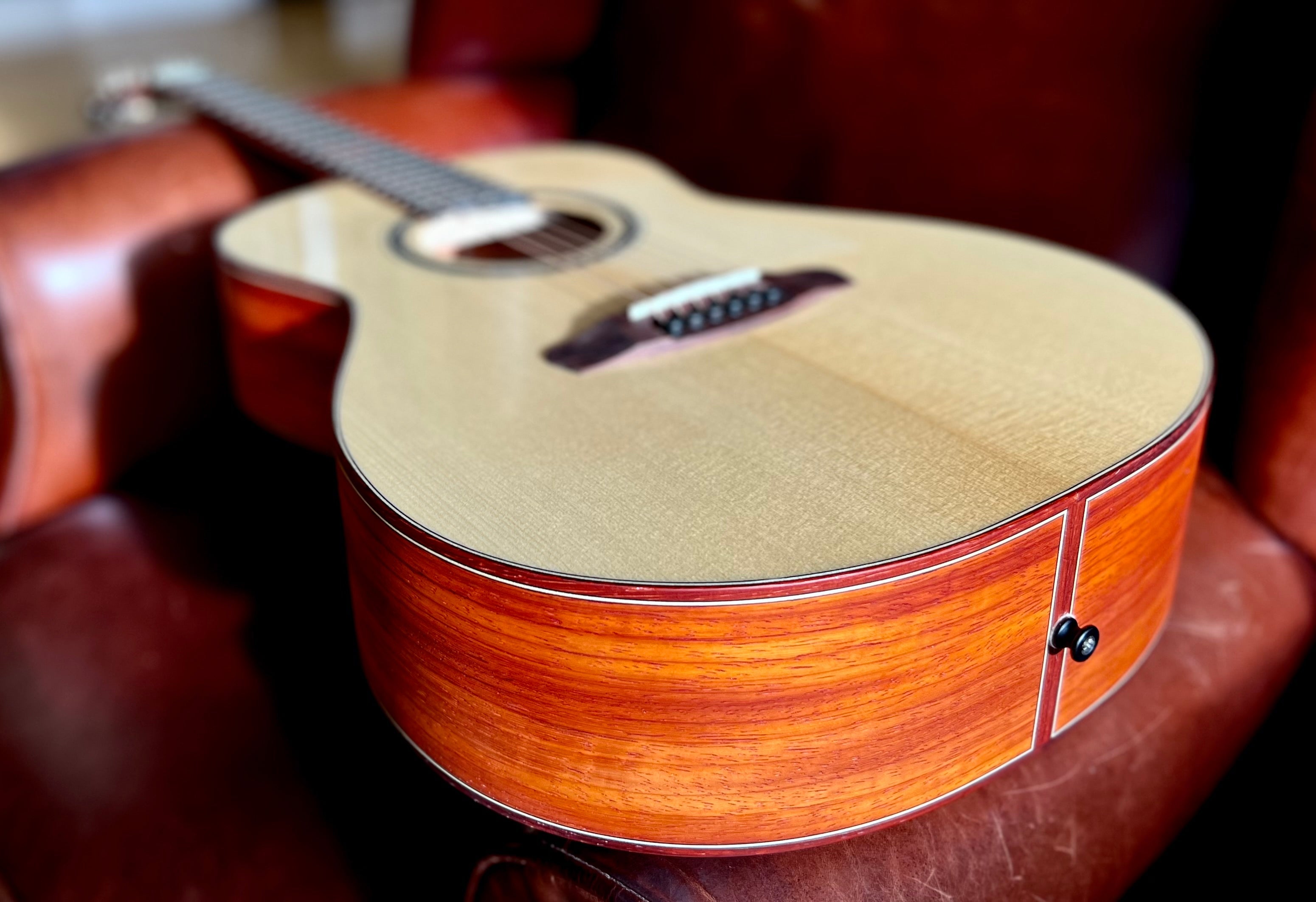 Dowina PADAUK OMG TSWS (Thermo Cured Swiss Spruce), Acoustic Guitar for sale at Richards Guitars.