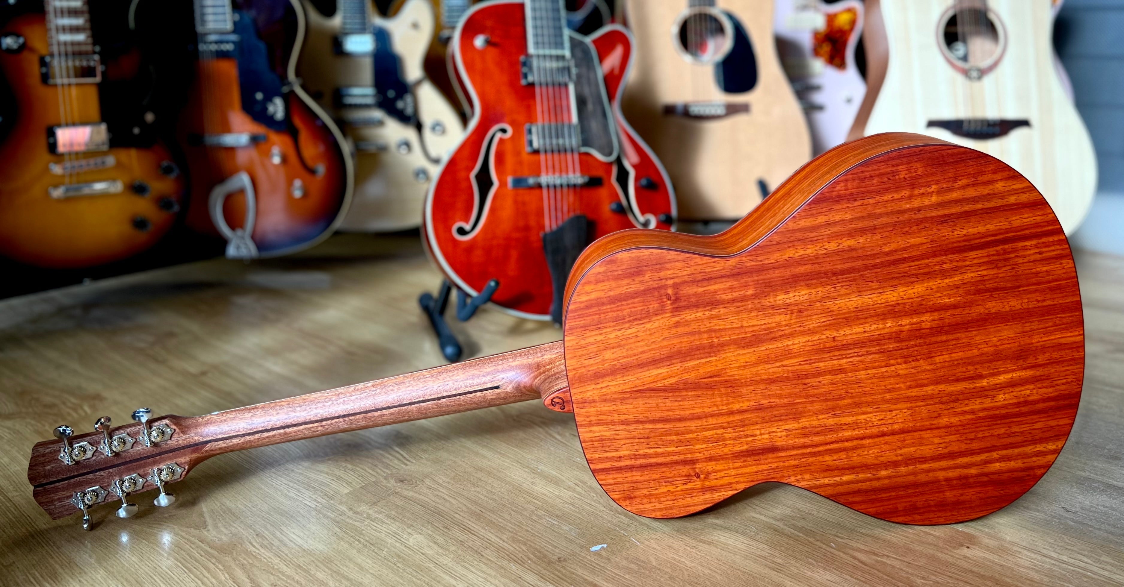 Dowina PADAUK OMG TSWS (Thermo Cured Swiss Spruce), Acoustic Guitar for sale at Richards Guitars.