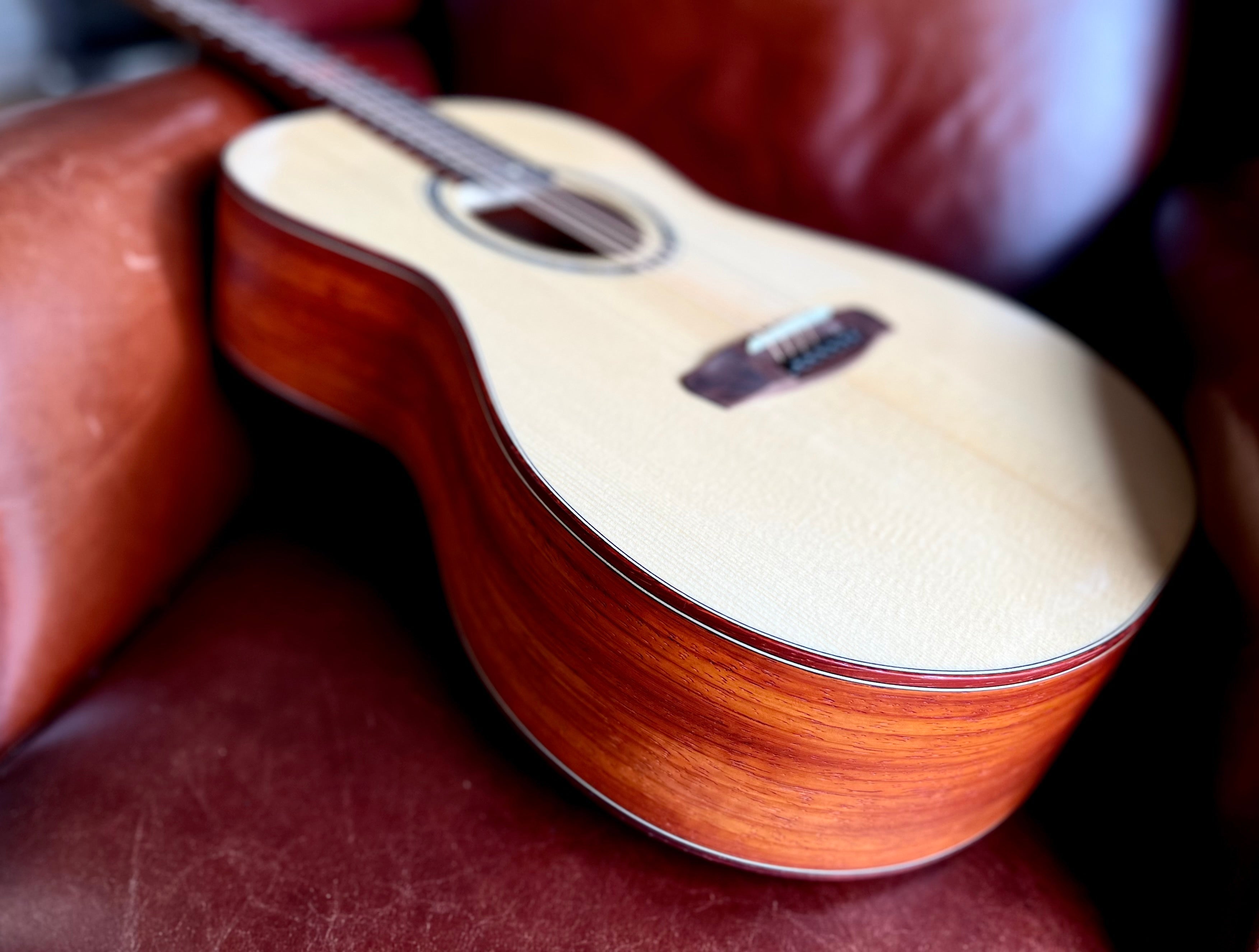 Dowina PADAUK OMG TSWS (Thermo Cured Swiss Spruce), Acoustic Guitar for sale at Richards Guitars.