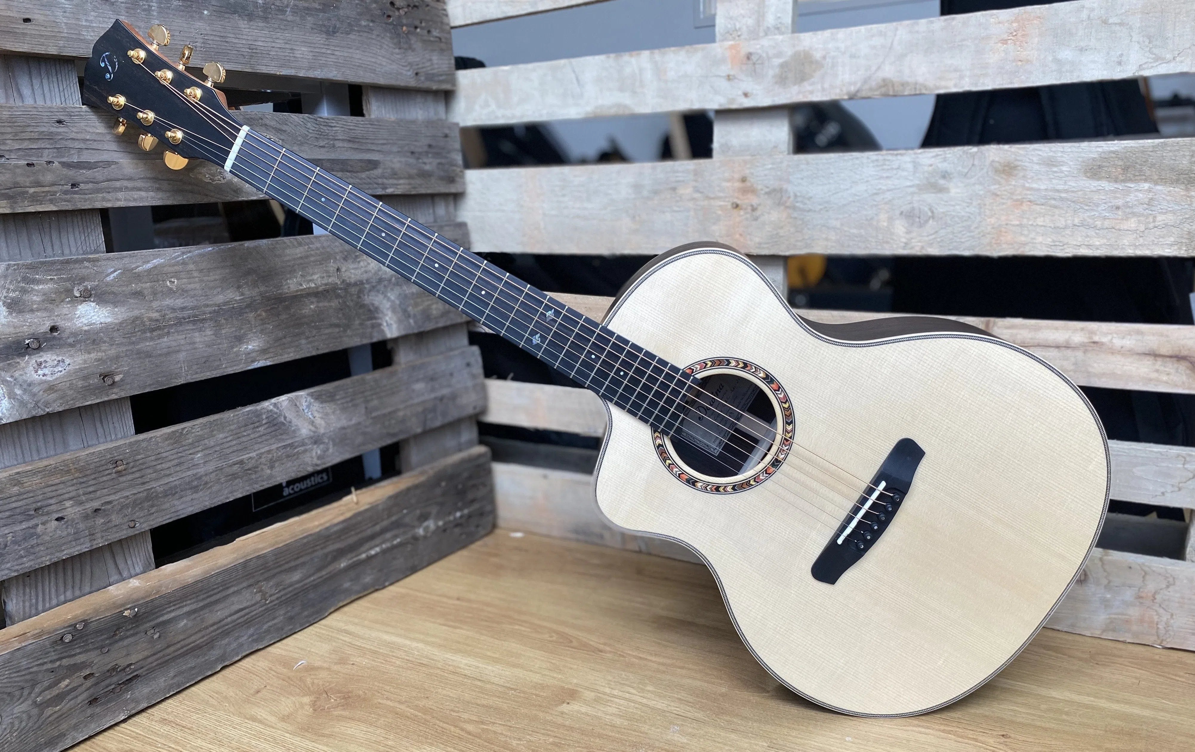 Dowina Rosewood (Ceres) Dolomite Spruce Cutawatay Left Handed, Acoustic Guitar for sale at Richards Guitars.