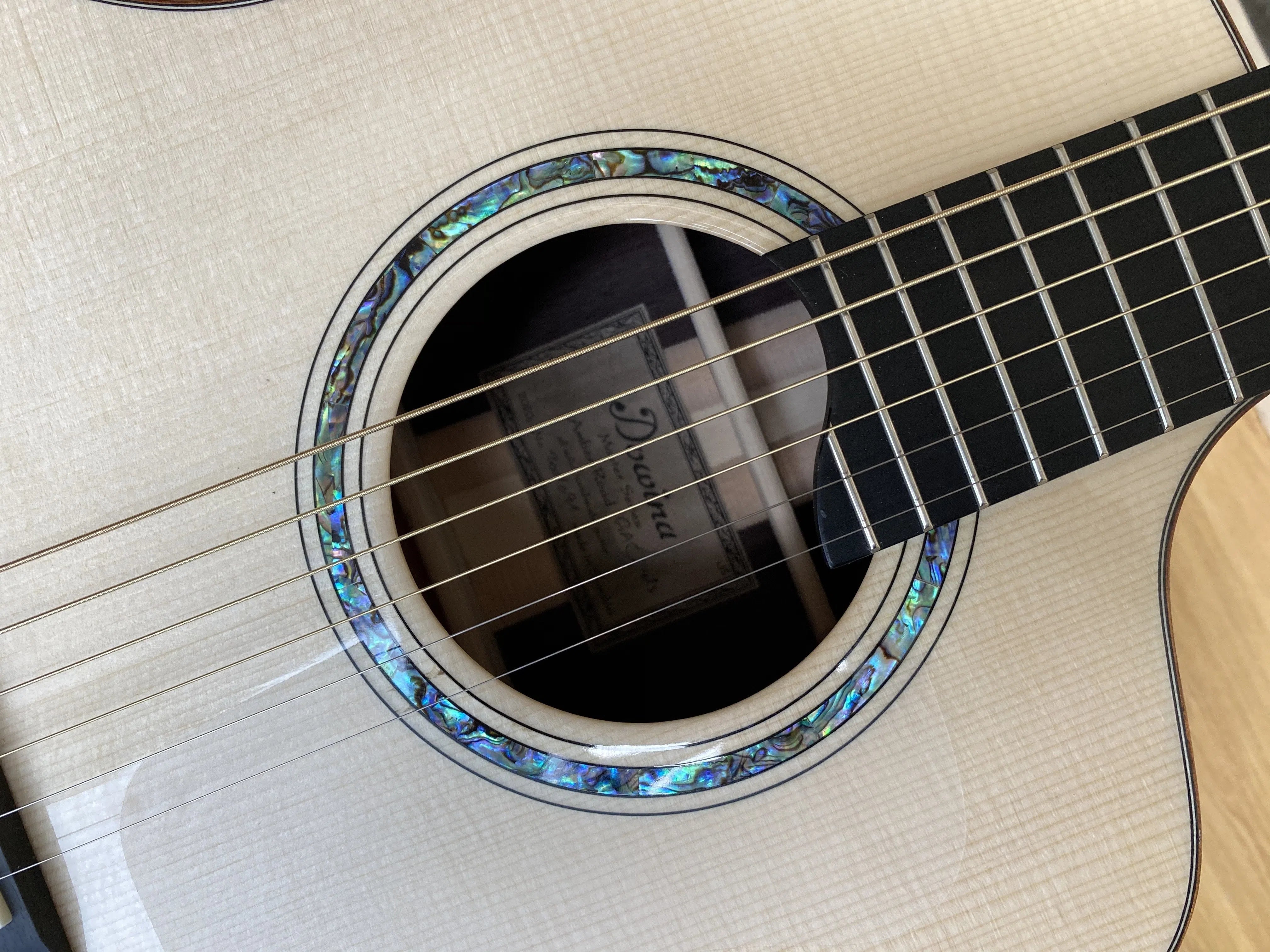 Dowina Rosewood / Maple / Rosewood Trio Plate (Amber Road) With Dolomite Spruce Top, Acoustic Guitar for sale at Richards Guitars.