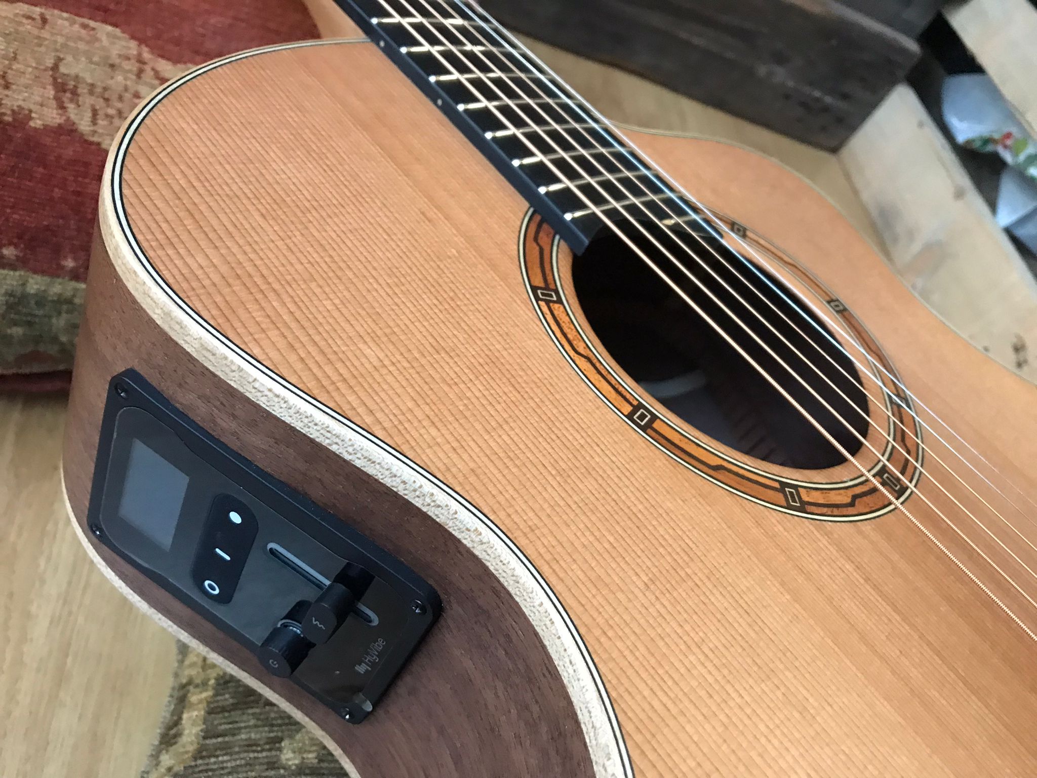 Dowina Walnut (Sol) GAC Hyvibe, Electro Acoustic Guitar for sale at Richards Guitars.