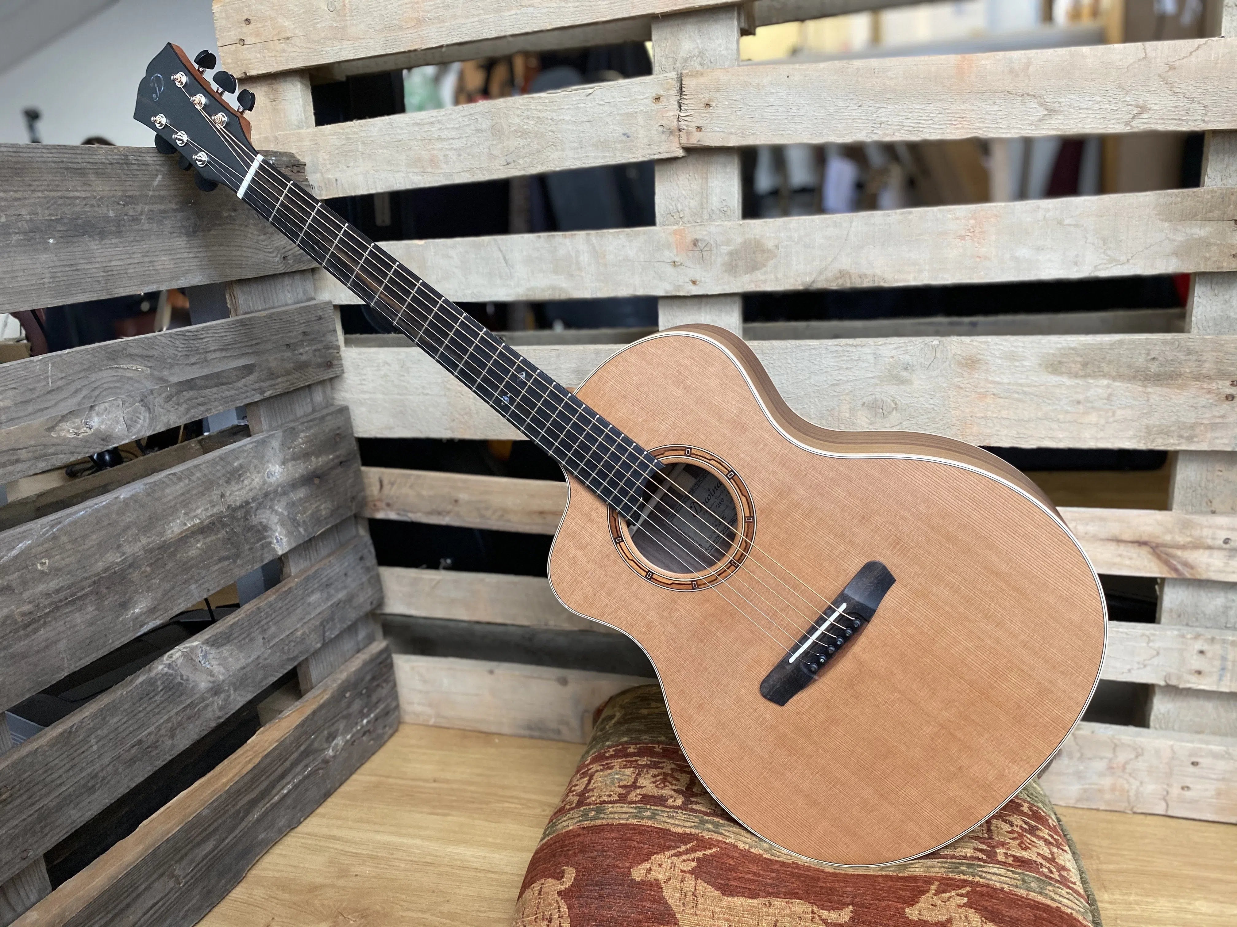 Dowina Walnut (Sol) GAC Left Handed, Acoustic Guitar for sale at Richards Guitars.