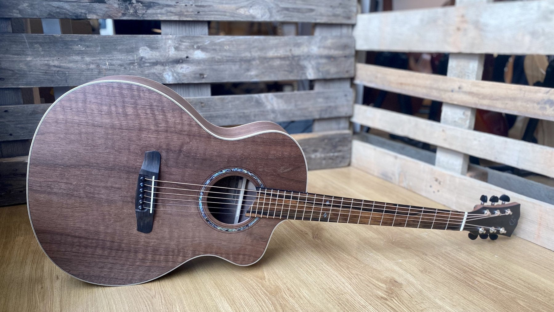 Dowina Walnut Tribute GAC, Acoustic Guitar for sale at Richards Guitars.