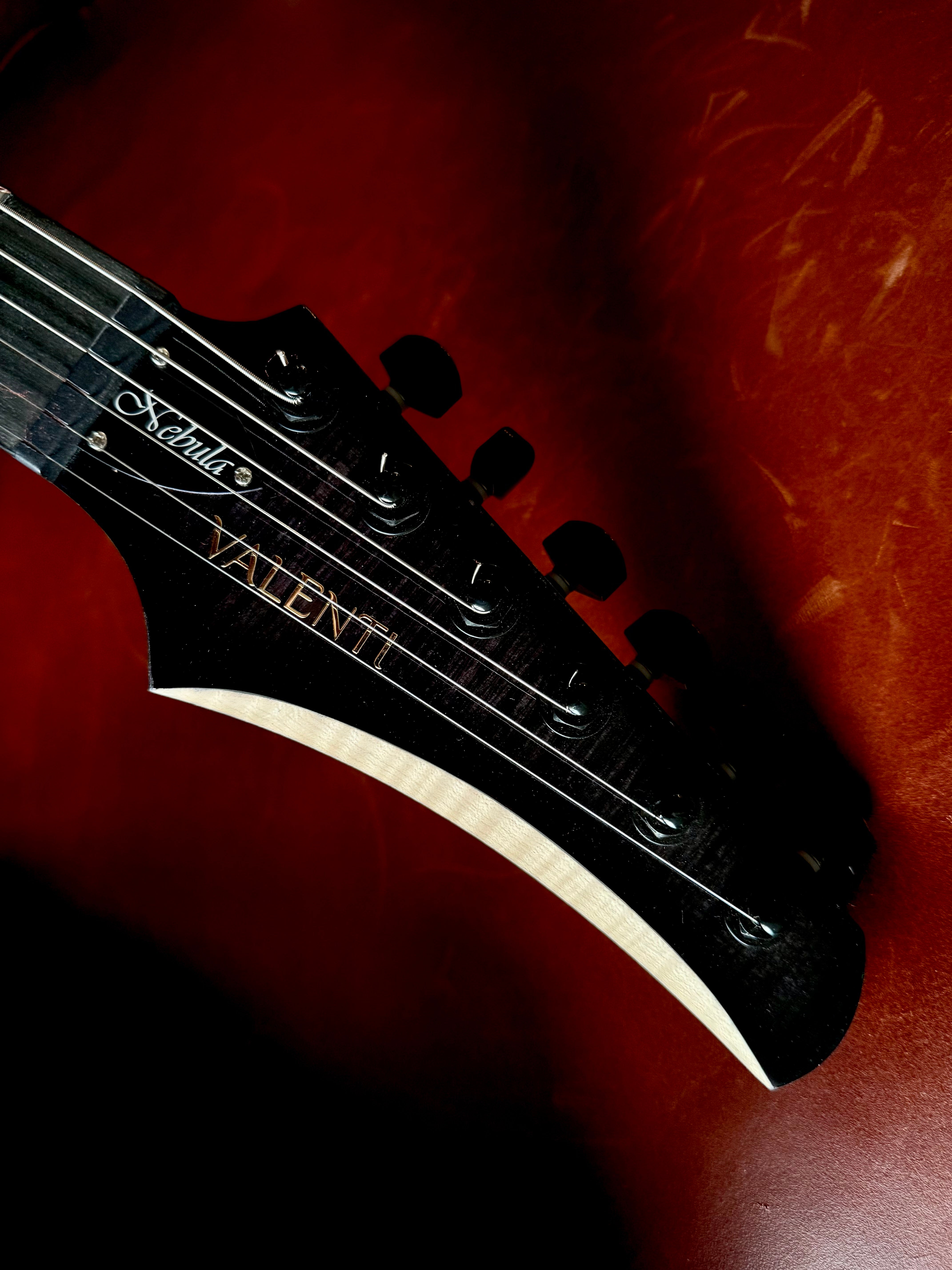 Valenti Nebula Dark Night Custom : Hand Made In Italy Richards Guitars Of Stratford Upon Avon