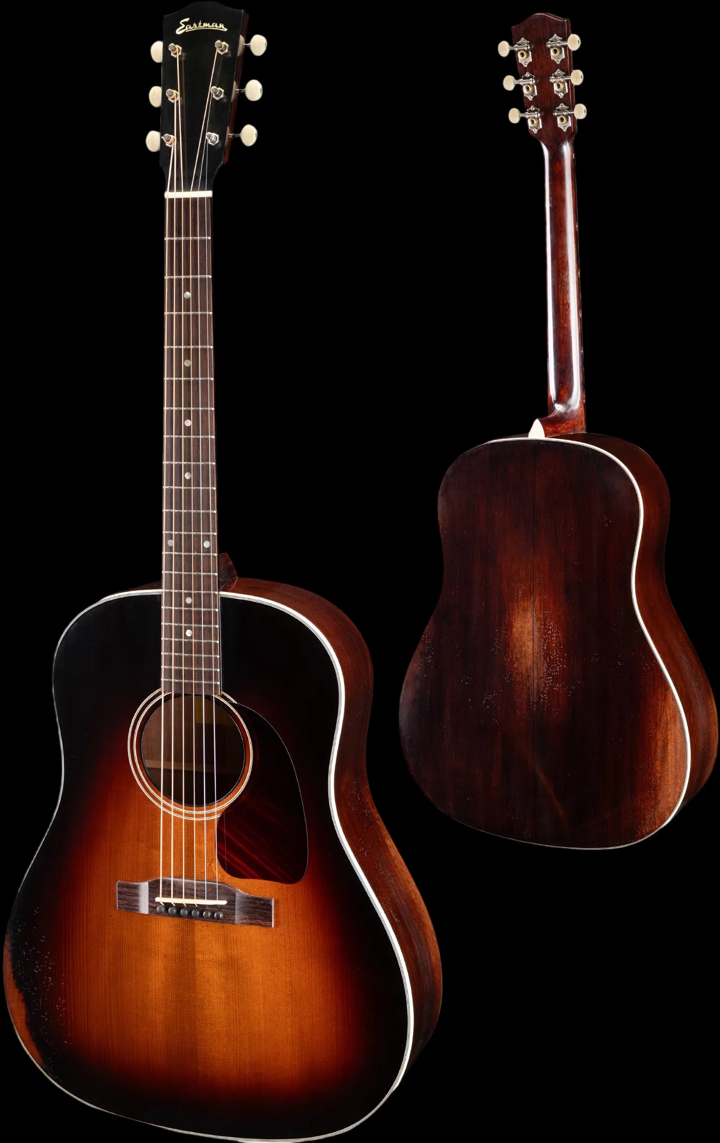 Buy Eastman E15SS/V-SB Antique Sunburst Acoustic Guitar (Price inc. Custom Pro Setup Package) 