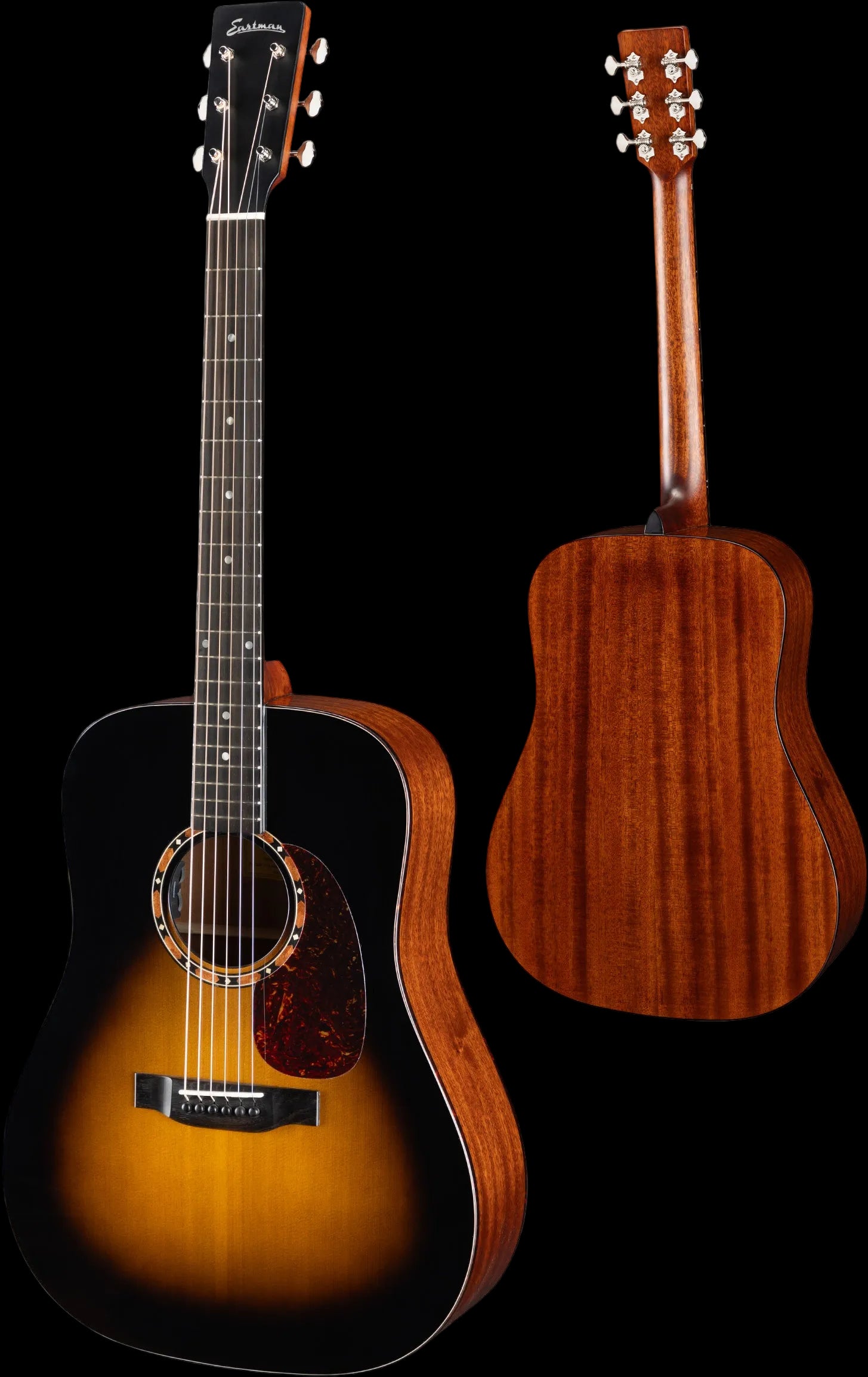 Buy Eastman E2D-DLX-SB Sunburst Acoustic Guitar (Price inc. Custom Pro Setup Package) 