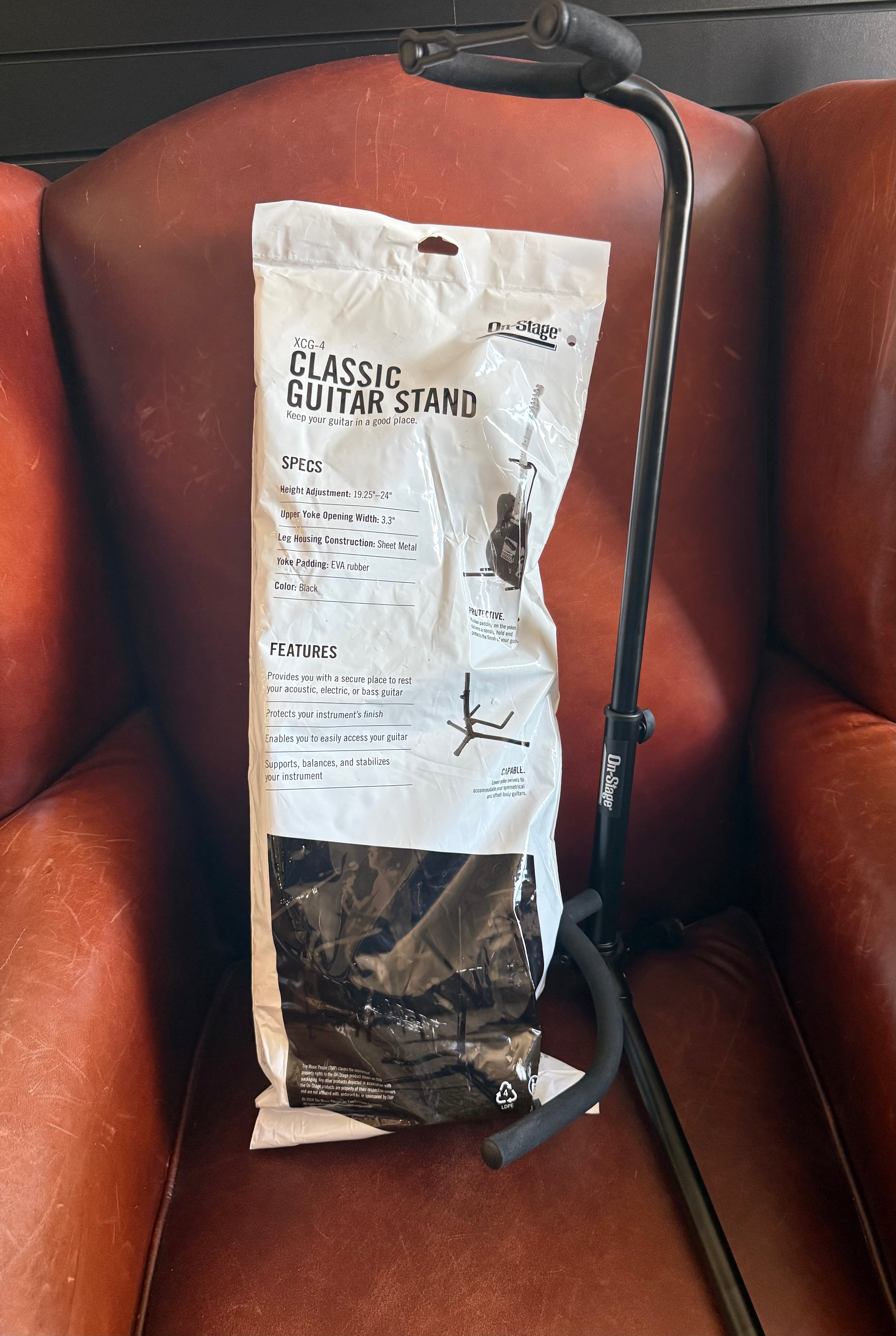 Quality Universal Guitar Stand.  Suitable For All Styles Of Guitar (Acoustic, Electric, Bass)