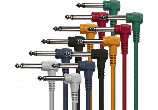 1/4"MONO MALE RIGHT ANGLE / 1/4" - 30CM X 6