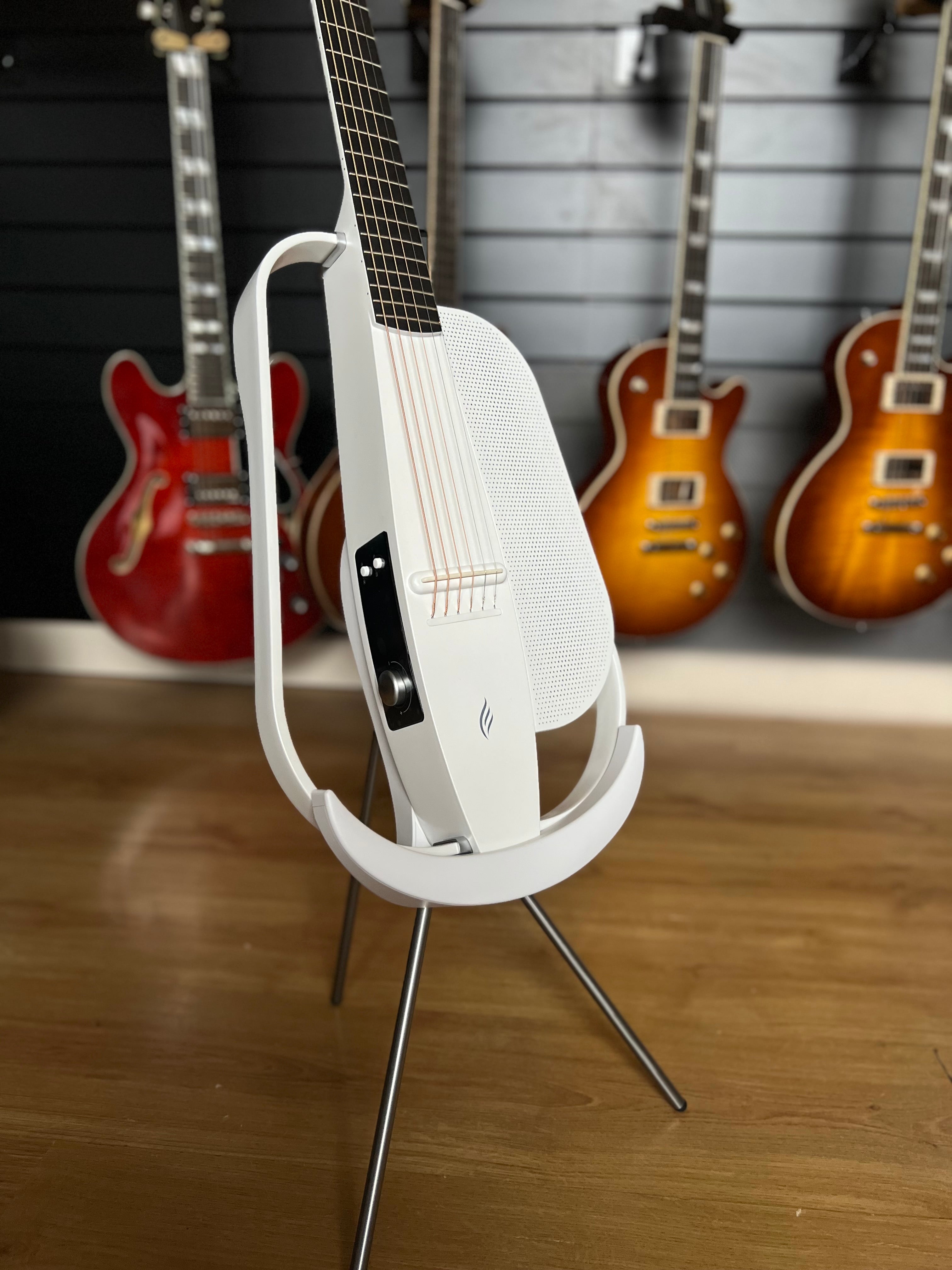 Enya NEXG2 White Guitar and Looper Pedal & Mic Package, Electro Acoustic Guitar for sale at Richards Guitars.