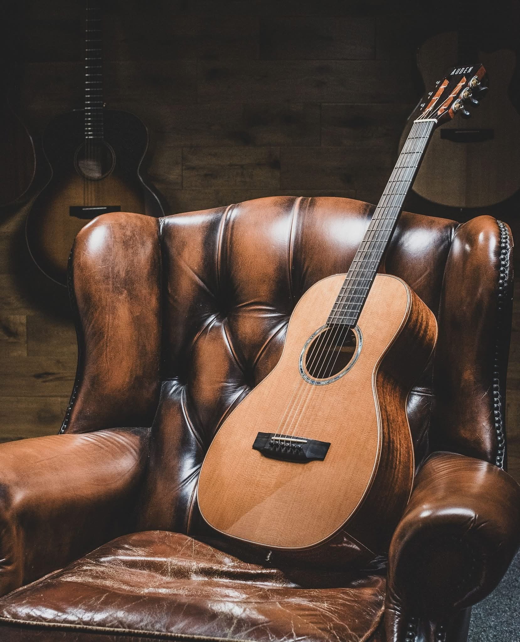 AUDEN MAHOGANY SERIES – EMILY ROSE CEDAR FULL BODY, Electro Acoustic Guitar for sale at Richards Guitars.