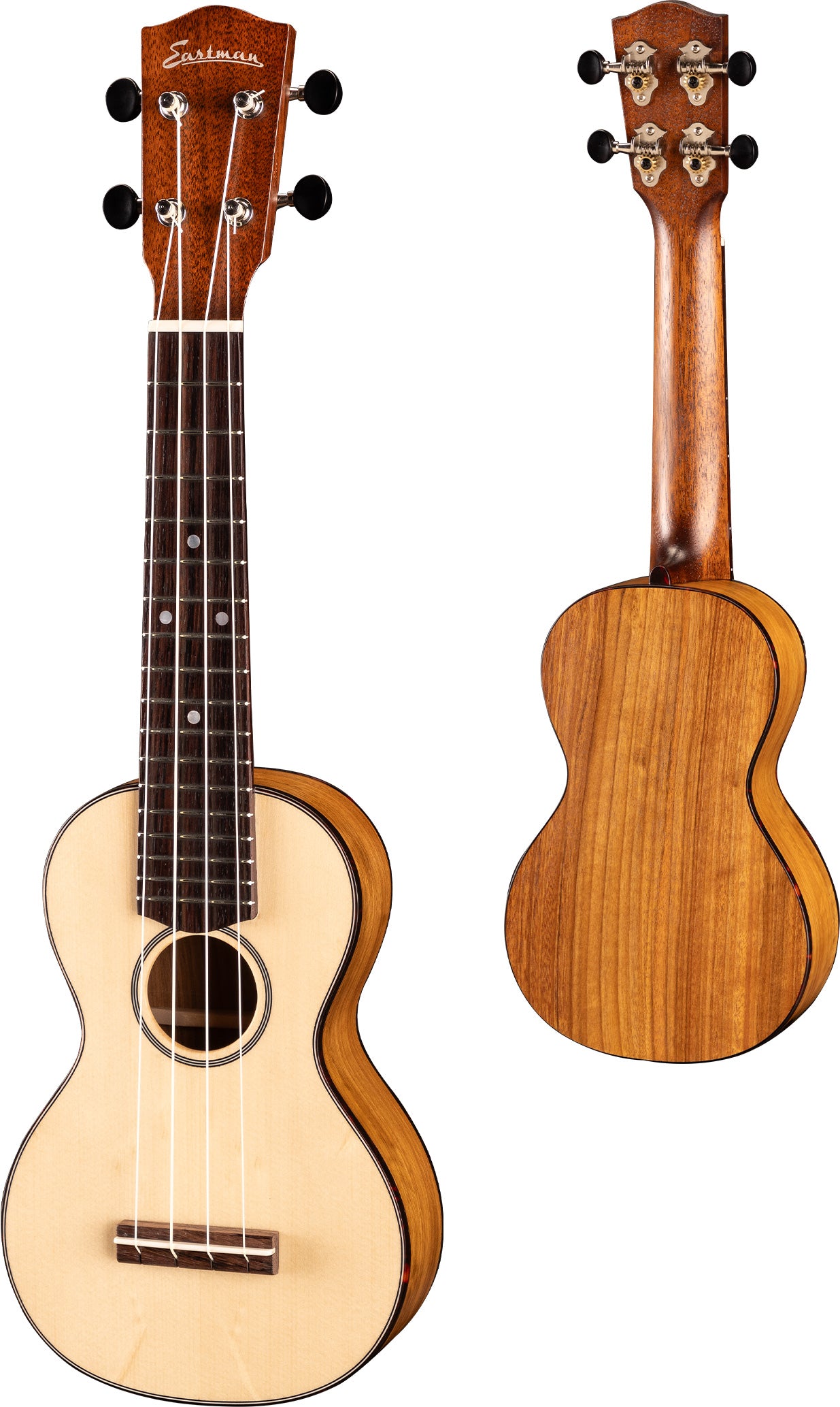 Eastman EU1-S All Solid Spruce Top Soprano Ukelele, Ukelele for sale at Richards Guitars.