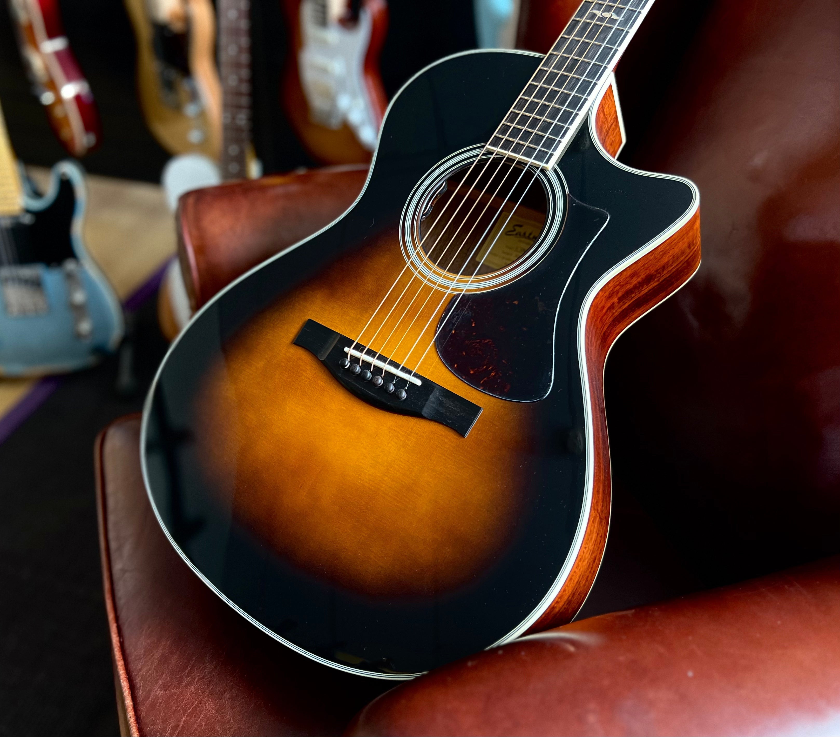 Eastman AC308CE Limited Edition Sunburst, Electro Acoustic Guitar for sale at Richards Guitars.