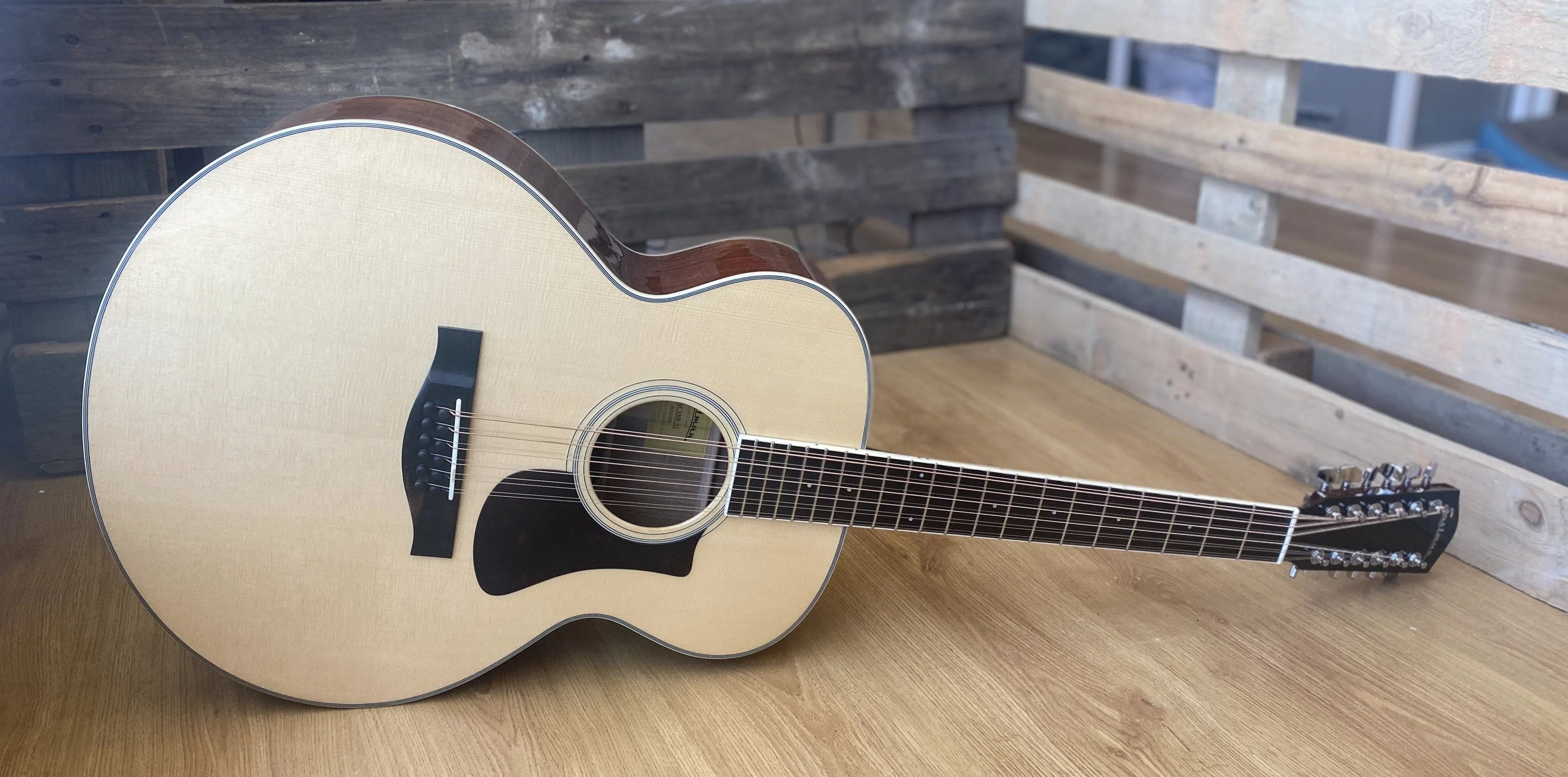 Eastman AC330-12E Jumbo 12 string (Price inc. Custom Pro Setup Package), Electro Acoustic Guitar for sale at Richards Guitars.