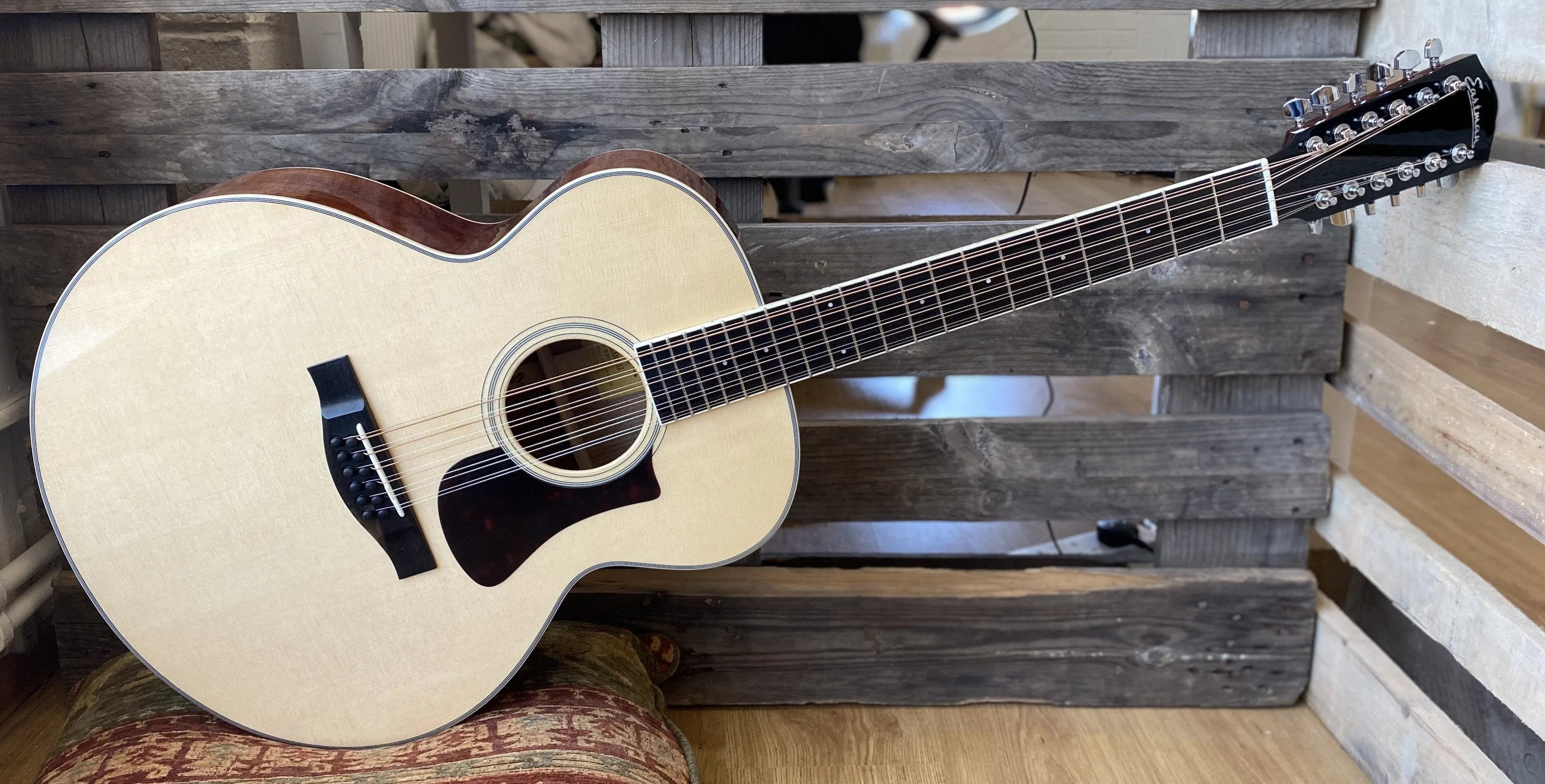 Eastman AC330-12E Jumbo 12 string (Price inc. Custom Pro Setup Package), Electro Acoustic Guitar for sale at Richards Guitars.