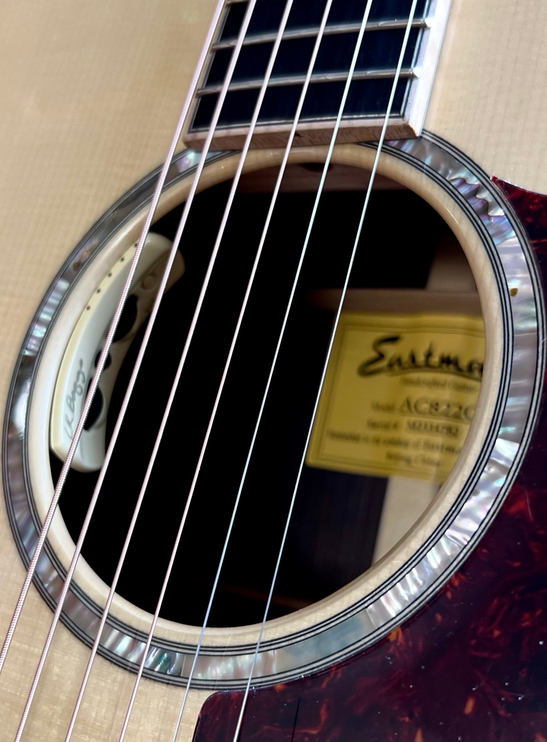 Eastman AC822CE 2024 Model, Electro Acoustic Guitar for sale at Richards Guitars.