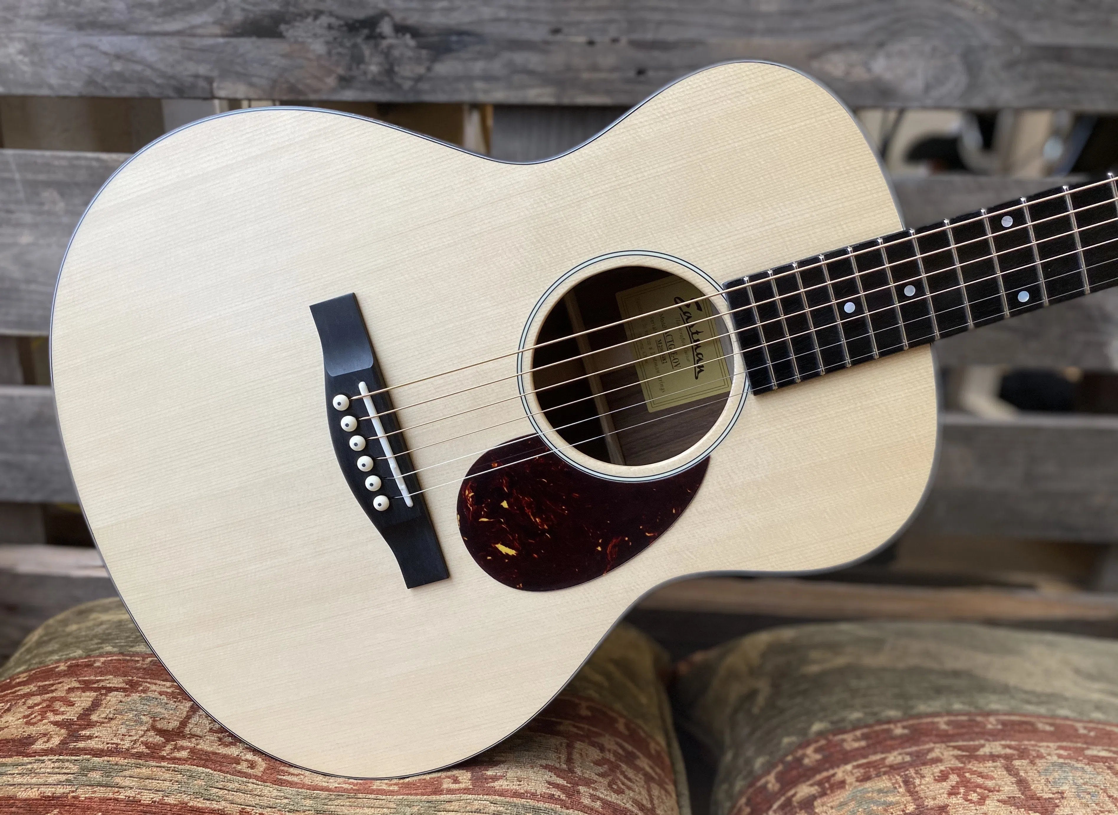 Eastman ACTG-2E Travel Guitar (Price inc. Custom Pro Setup Package), Electro Acoustic Guitar for sale at Richards Guitars.