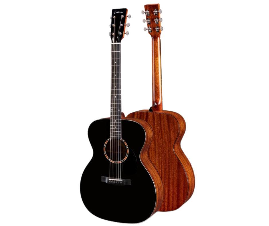 Eastman E2 OM BK  Inc Premium Eastman Gig Bag, Acoustic Guitar for sale at Richards Guitars.