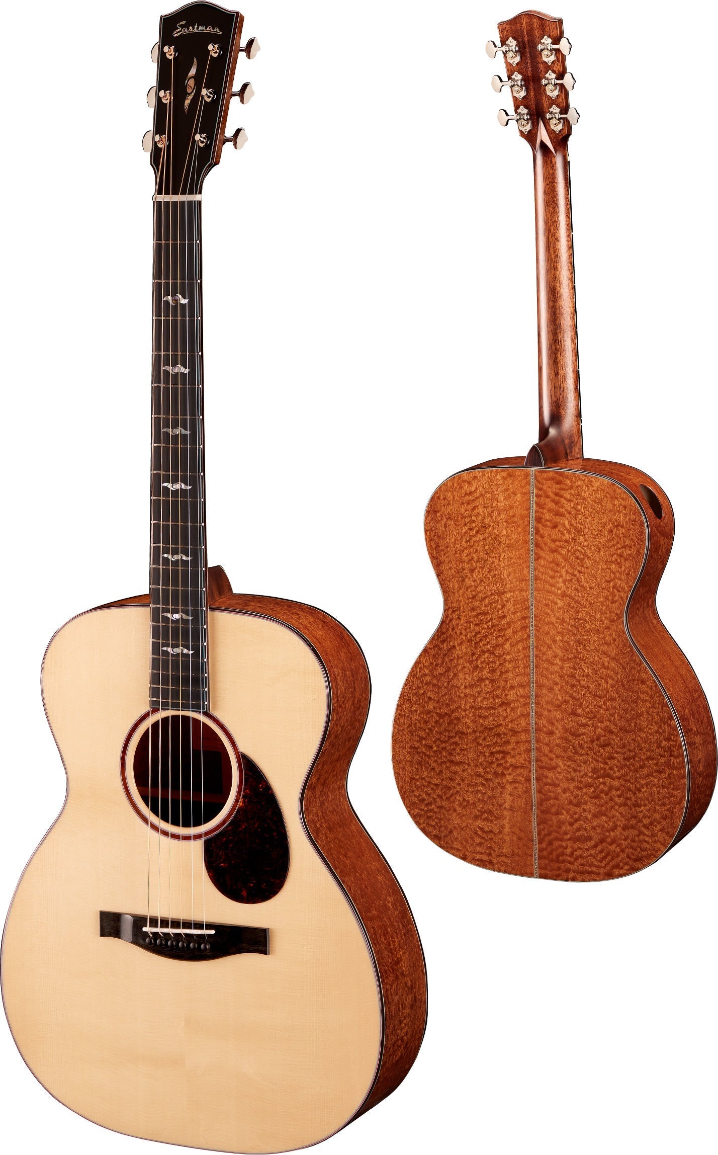 Eastman L-OM-QS, natural, Acoustic Guitar, Acoustic Guitar for sale at Richards Guitars.