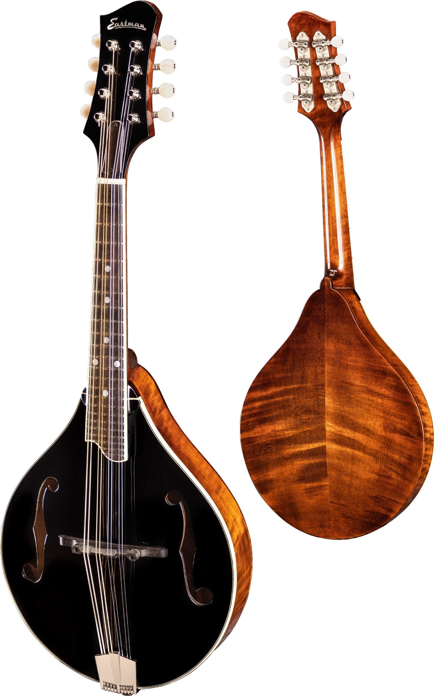 Eastman MD505-BK-LTD A-style F-holes Mandolin (Price inc. Custom Pro Setup Package), Mandolin for sale at Richards Guitars.