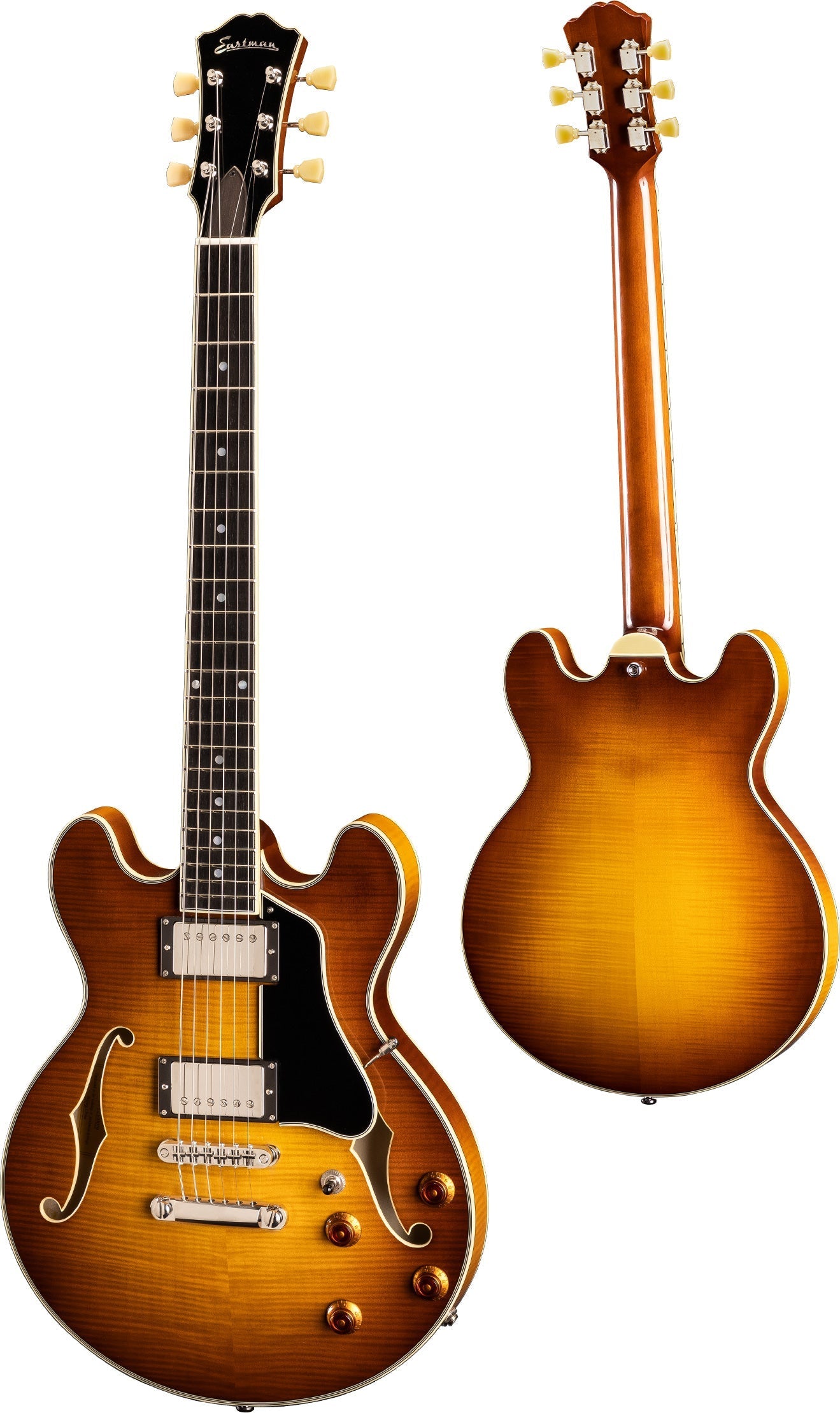 Eastman T484 Goldburst (Price inc. Custom Pro Setup Package), Electric Guitar for sale at Richards Guitars.