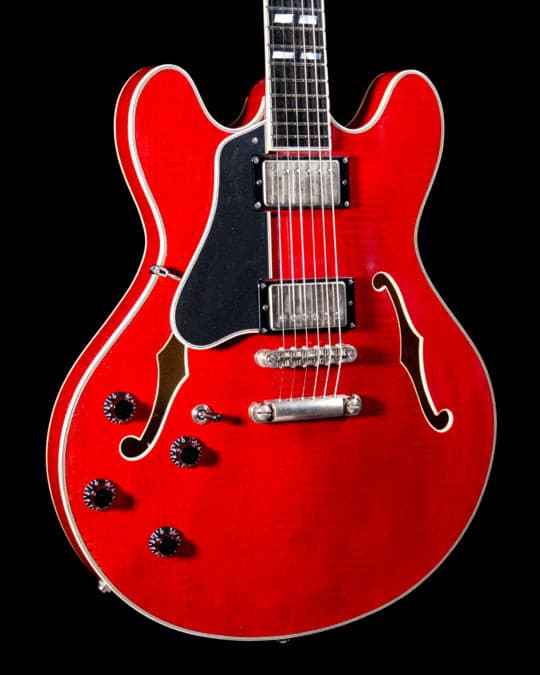 Eastman T59L/V-RD, Semi-Hollow, Red Varnish Finish, Seymour Duncan Pickups, Electric Guitar for sale at Richards Guitars.