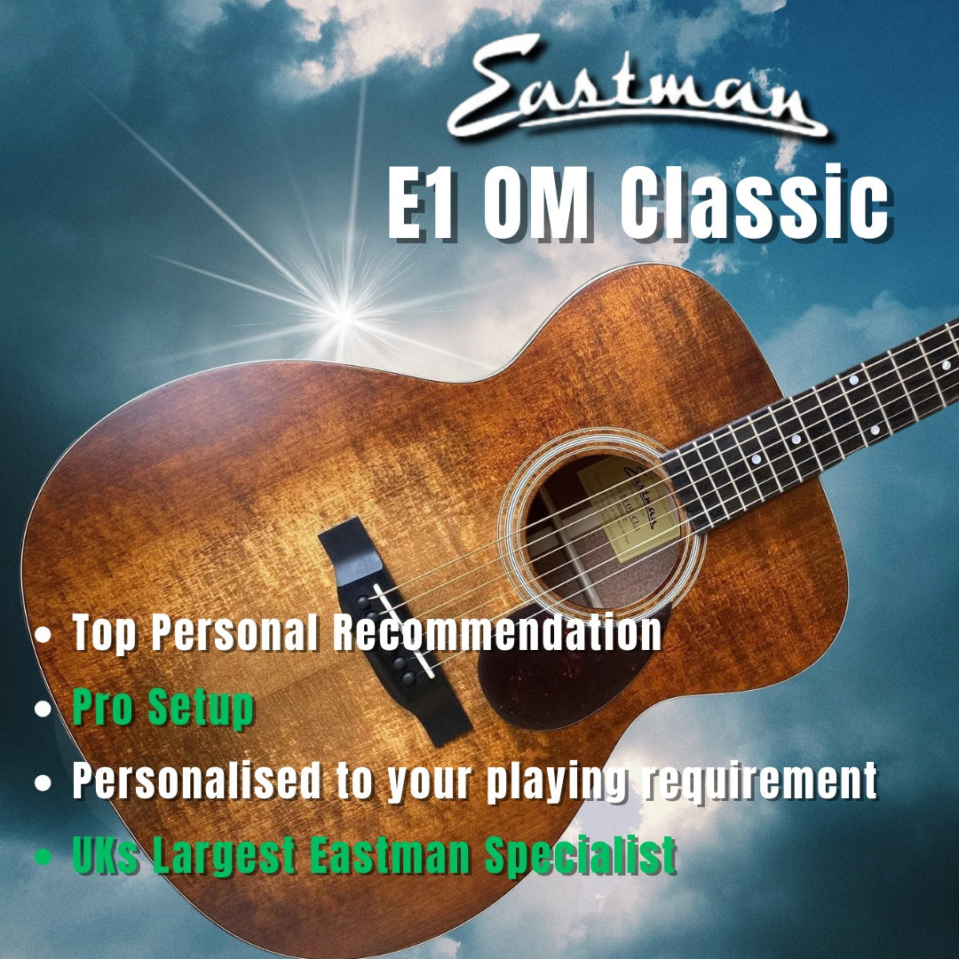 Eastman E1 OM CLASSIC Inc Premium Eastman Gigbag, Acoustic Guitar for sale at Richards Guitars.